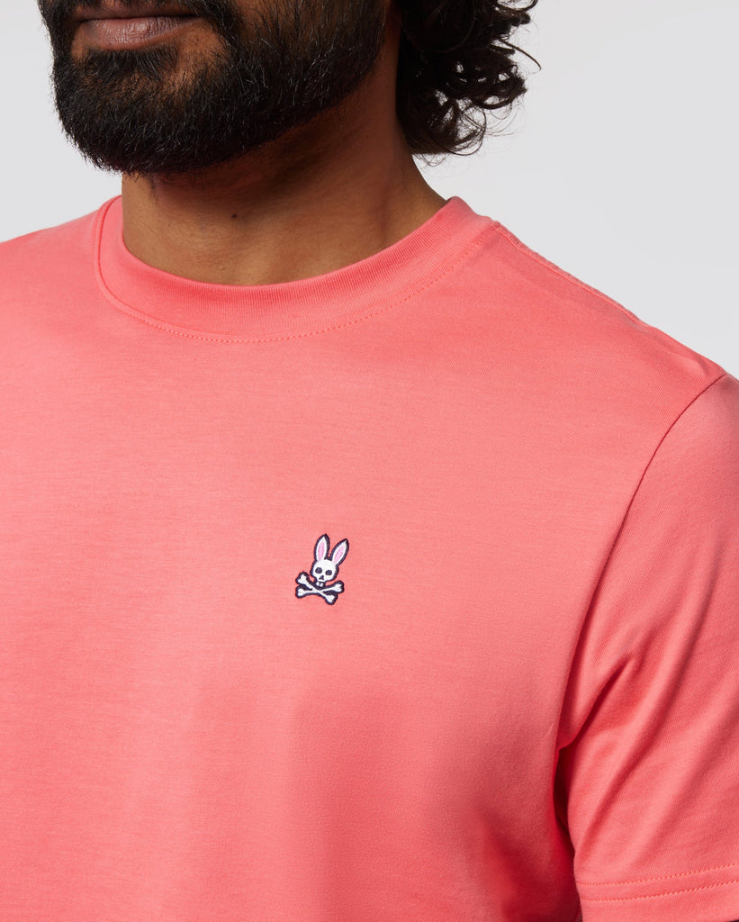 Men's Psycho Bunny Classic Crew Neck Tee Grapefruit