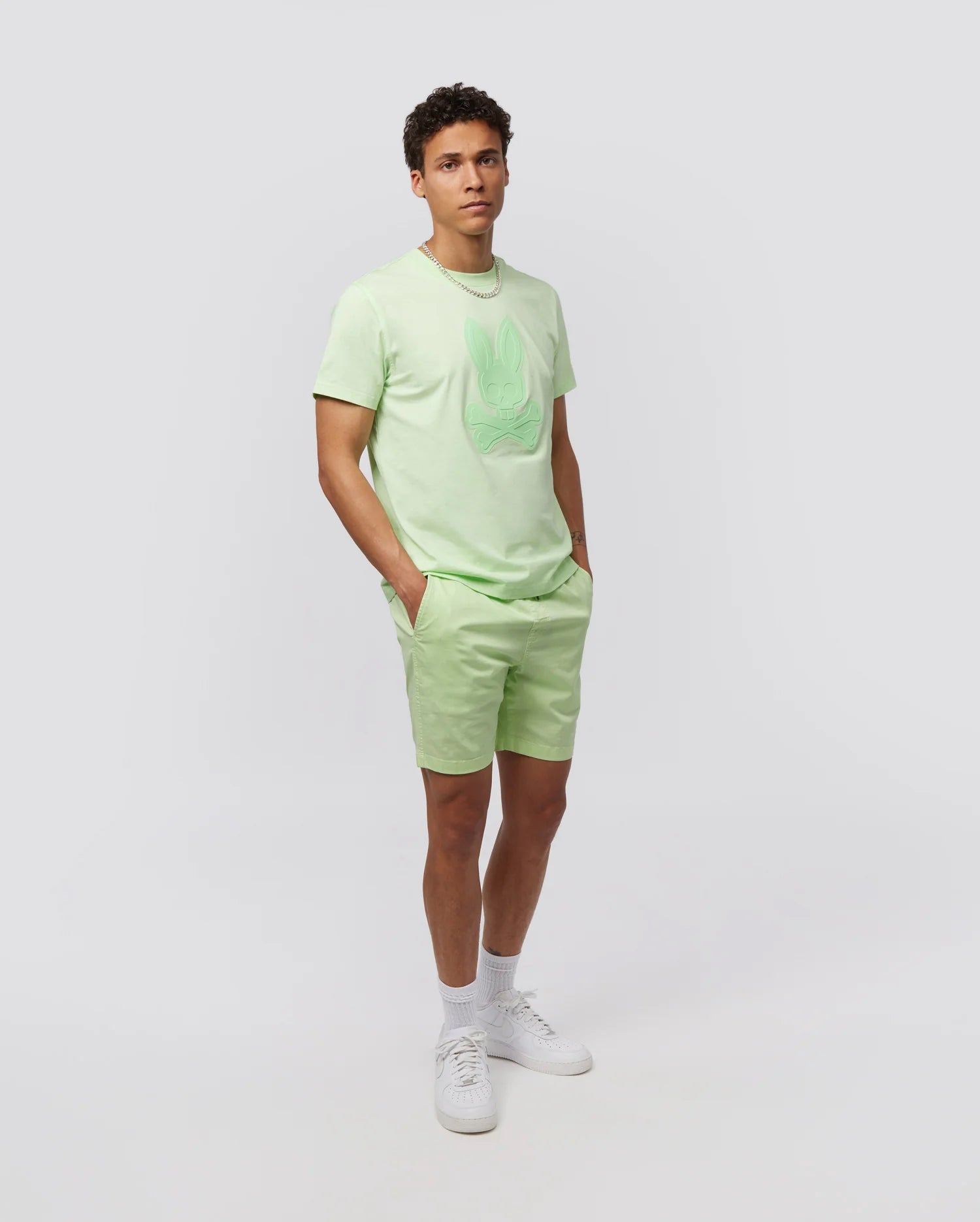 Men's Psycho Bunny Damon Graphic Tee Patina Green