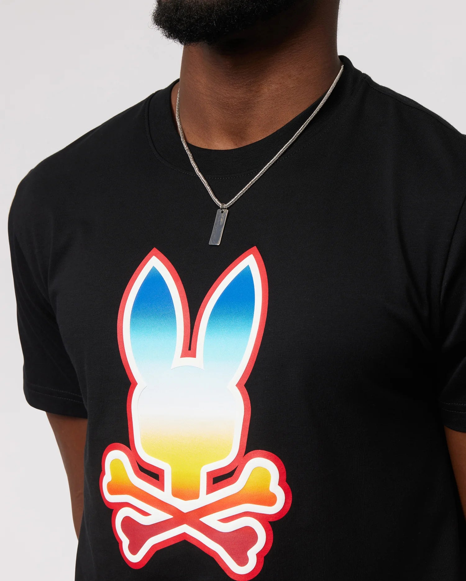 Men's Psycho Bunny Guy Graphic Tee Black