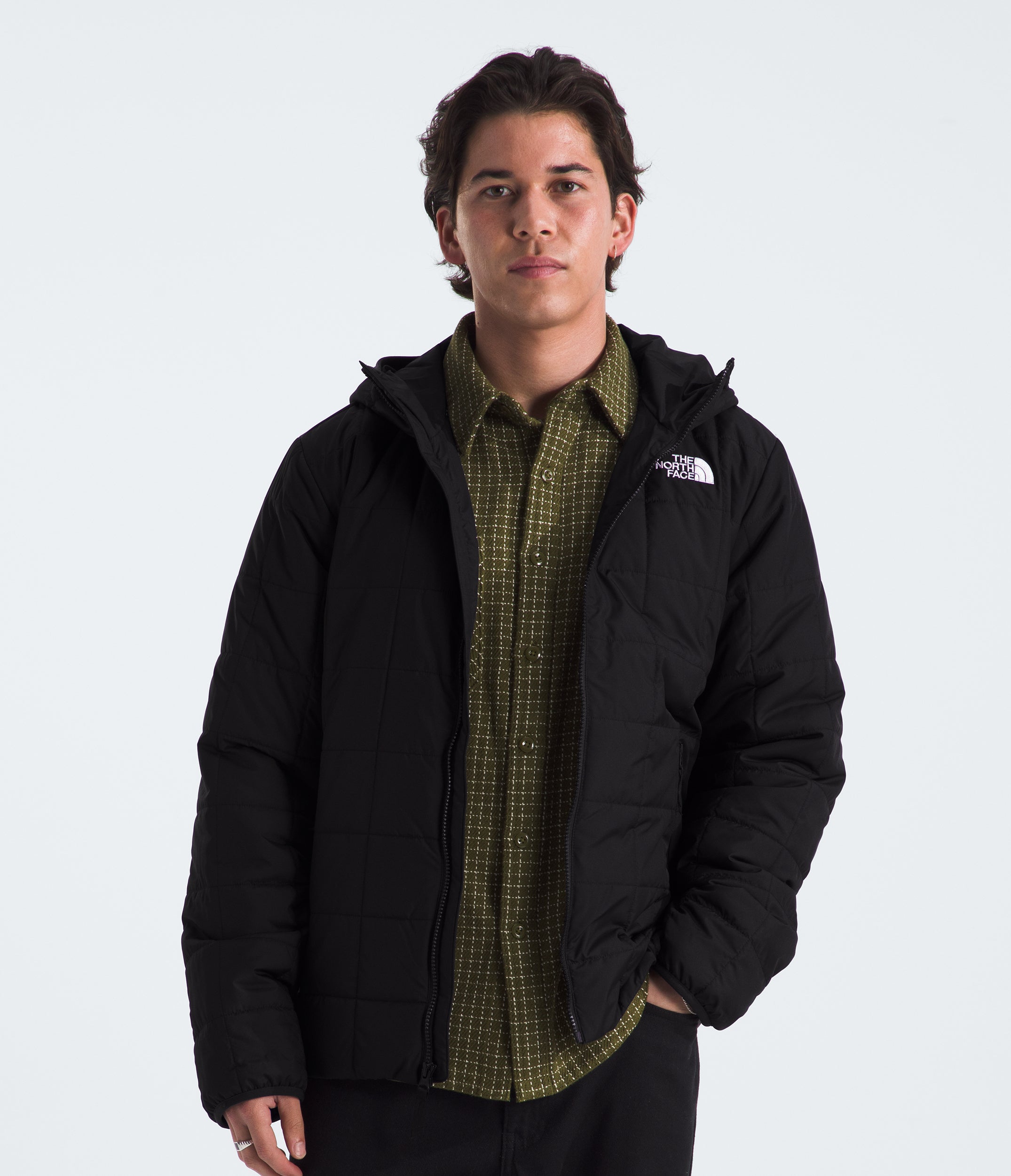 Men's The North Face Junction Insulated Hoodie Jacket Black