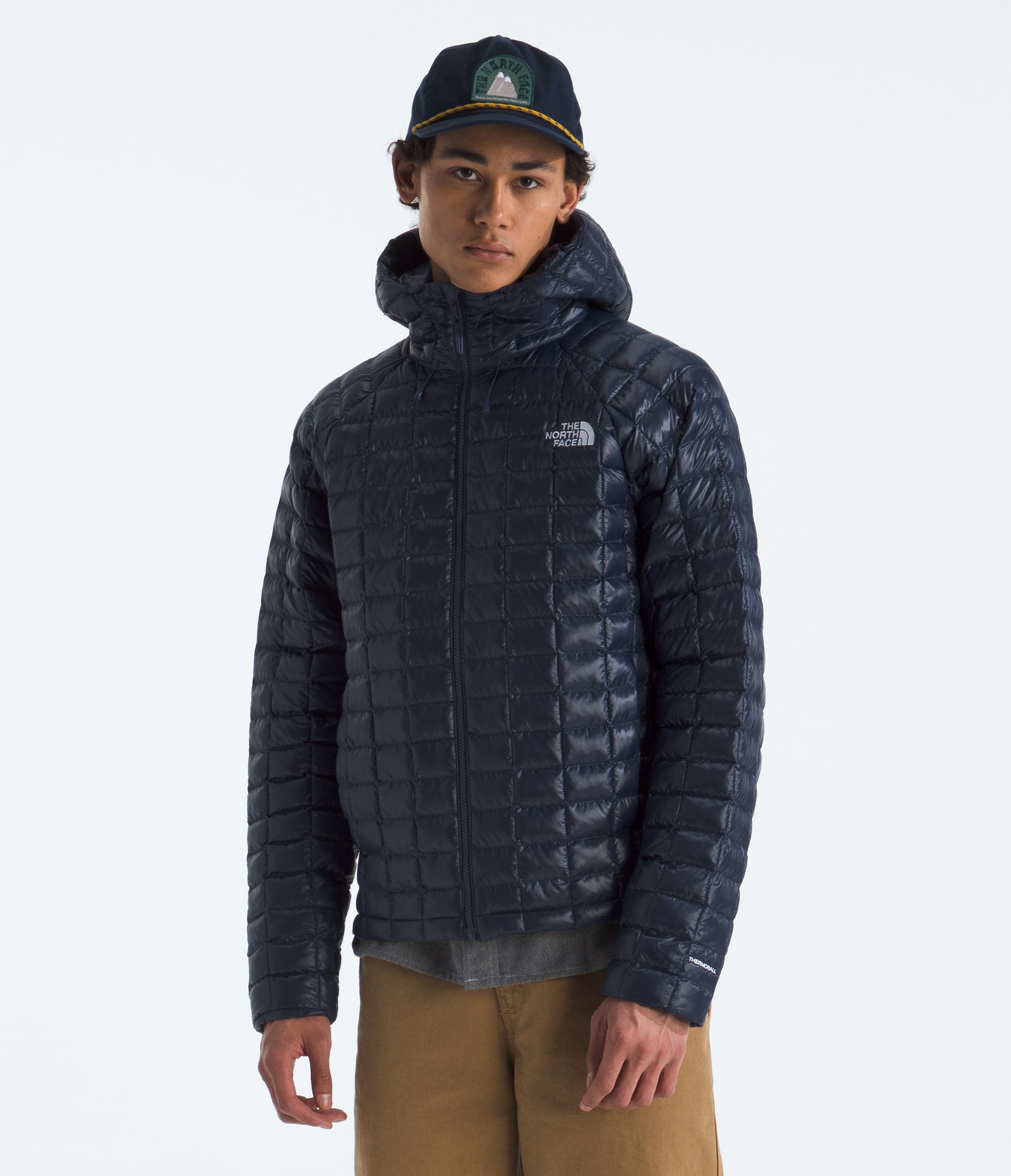 Men's The North Face Thermoball Hooded Jacket Summit Navy