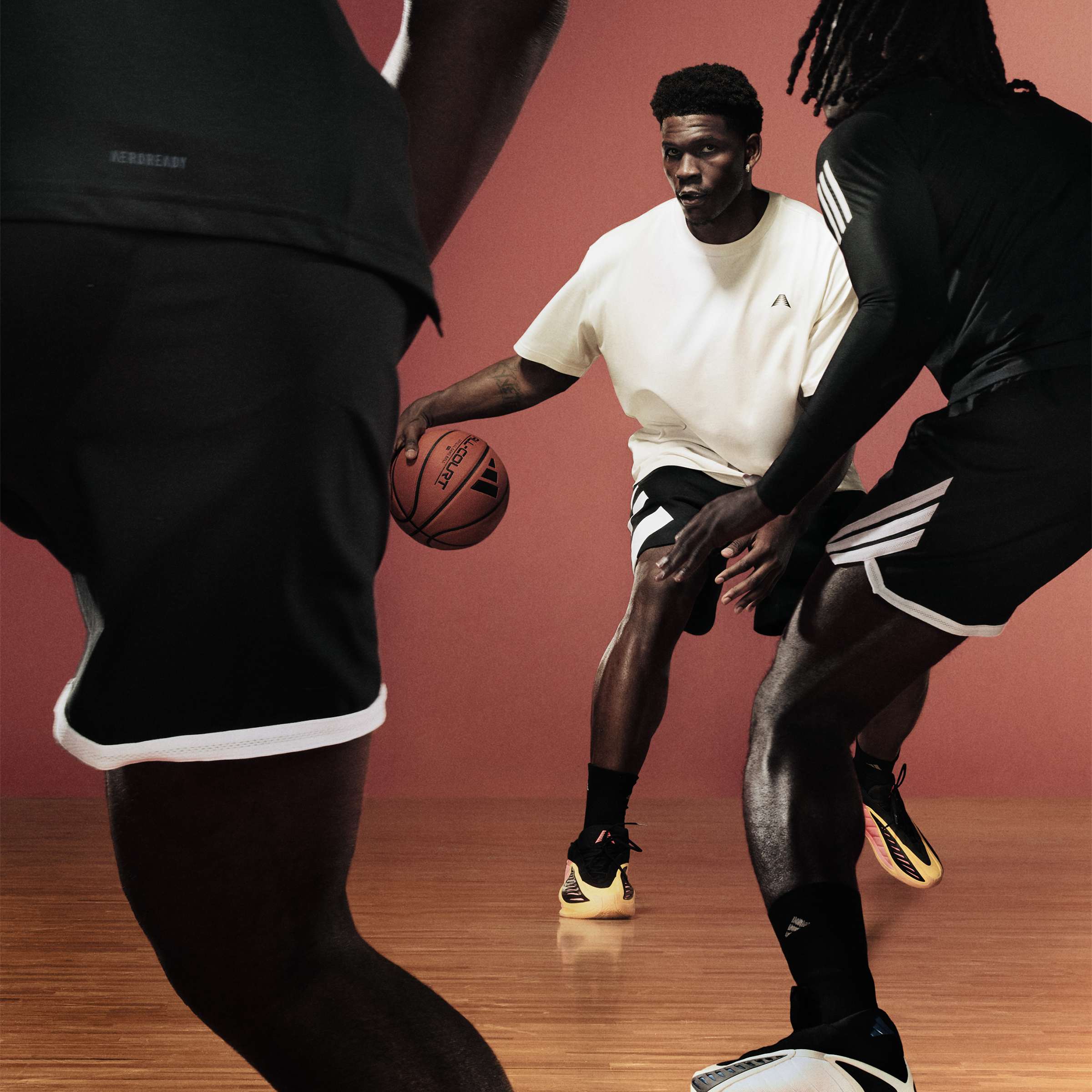 Men's adidas Basketball Anthony Edwards 2 Shoes Acid Orange / Core Black / Acid Red