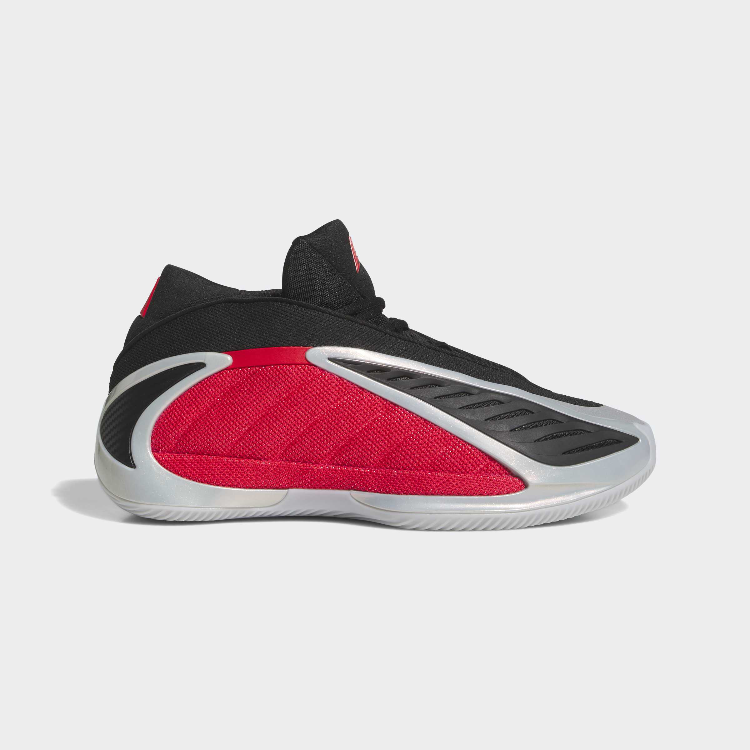 Men's adidas Basketball Anthony Edwards 2 Shoes Silver Metallic / Pure Ruby