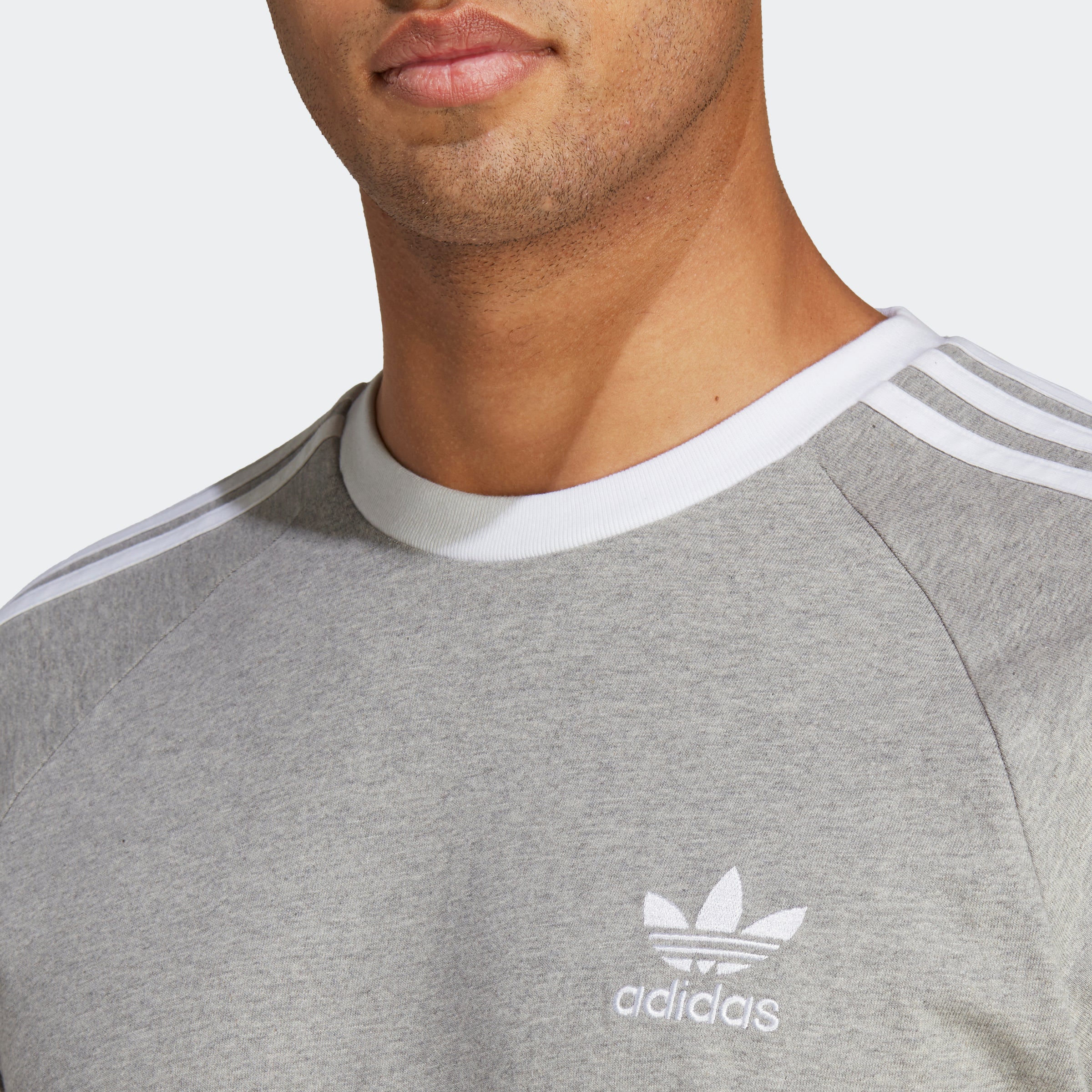 Men’s adidas Originals Adicolor Classics 3-Stripes Tee Medium Grey Heather