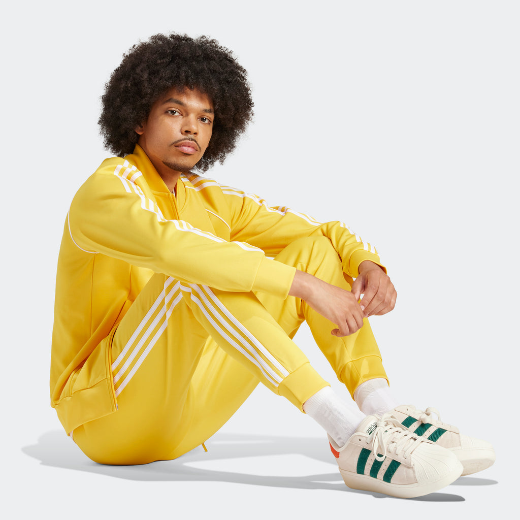 Men's adidas Originals Adicolor Classics SST Track Pants Bold Gold