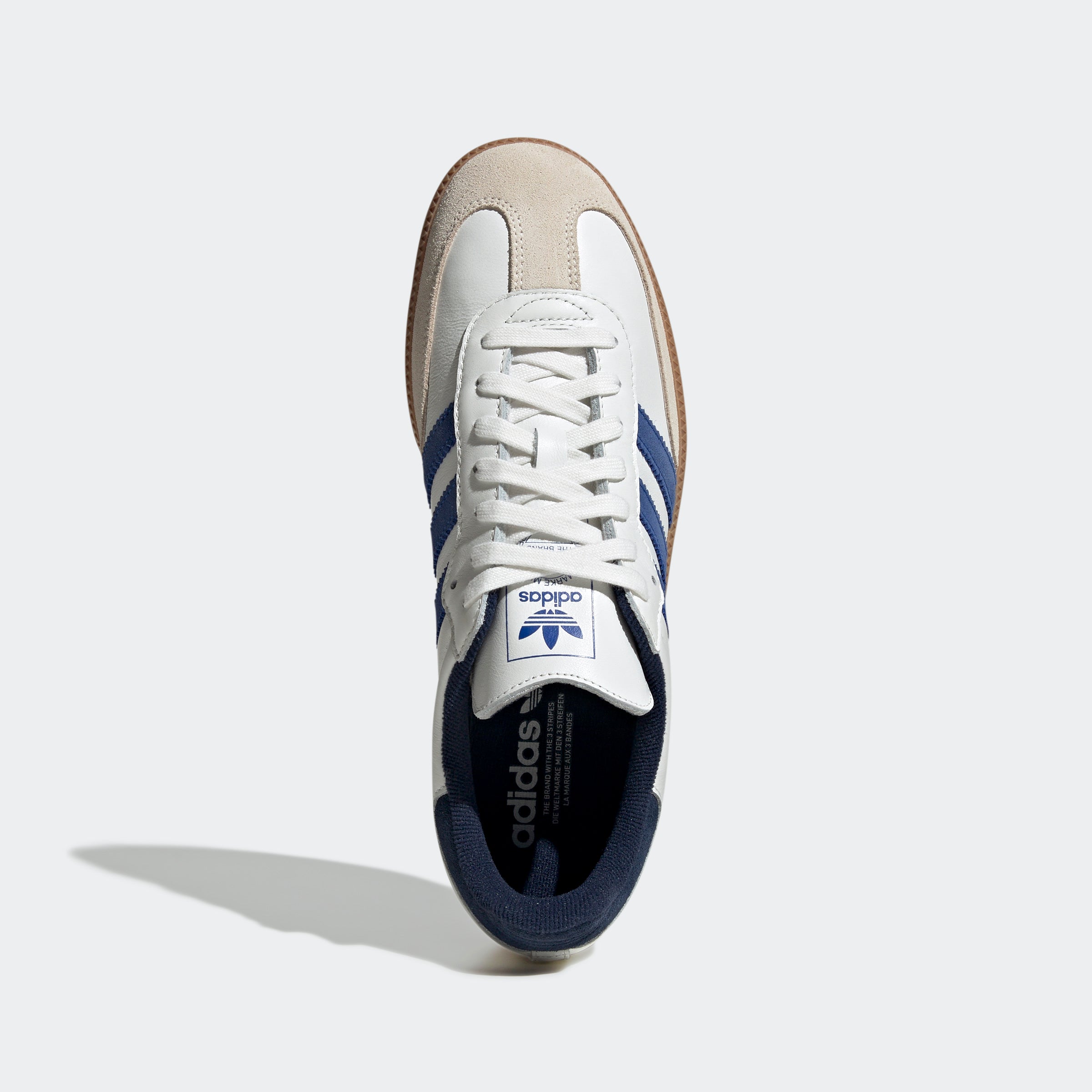 Men's adidas Originals Samba OG Shoes Core White / Royal Blue / Night Indigo