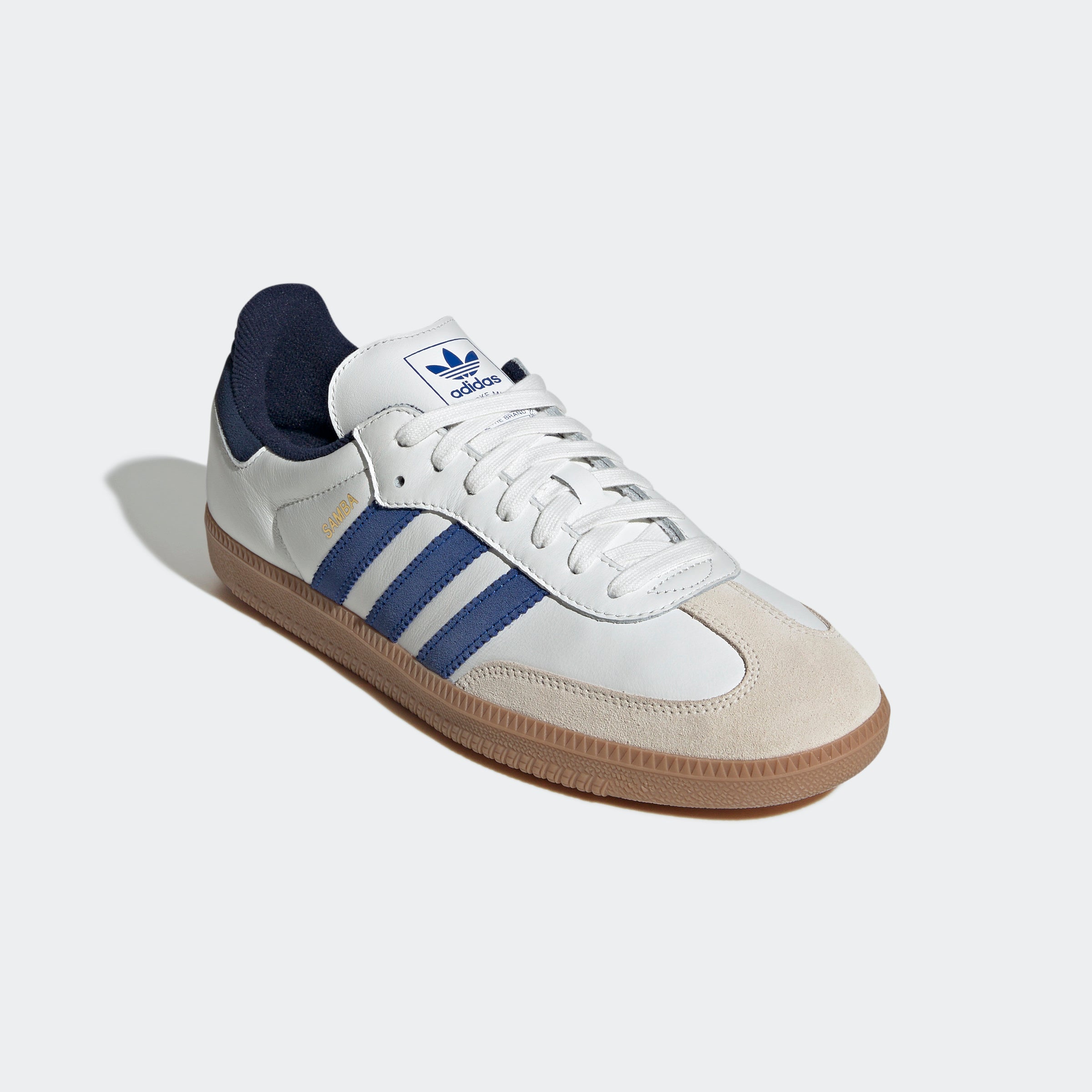 Men's adidas Originals Samba OG Shoes Core White / Royal Blue / Night Indigo