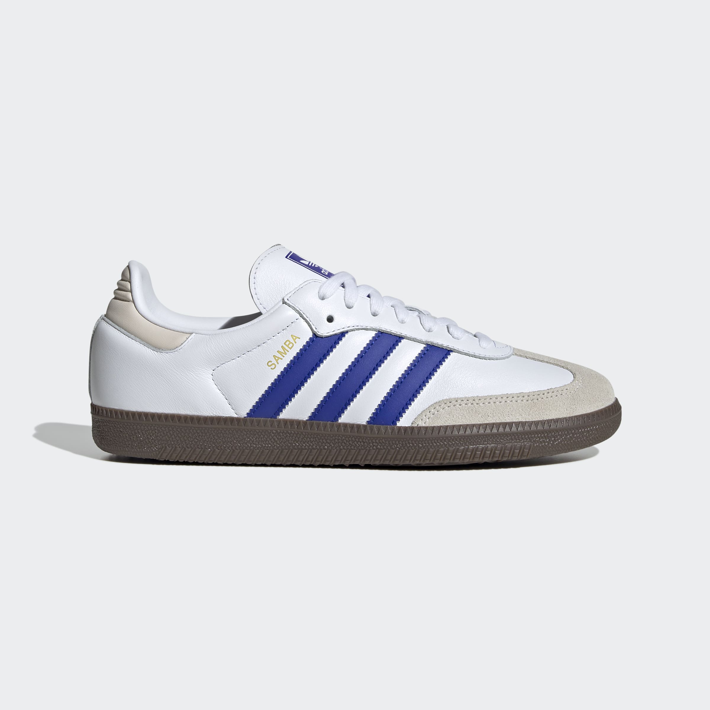 Men's adidas Originals Samba OG Shoes White / Lucid Blue / Gum