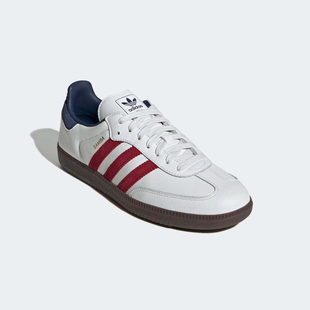 Men's adidas Originals Samba OG Shoes White Team Victory Red