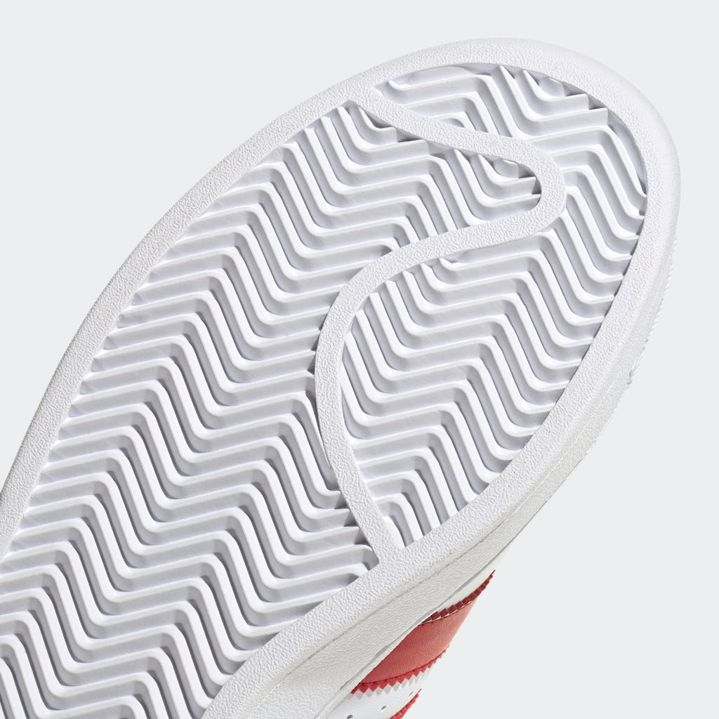 Men's adidas Originals Superstar XLG Shoes White Scarlet