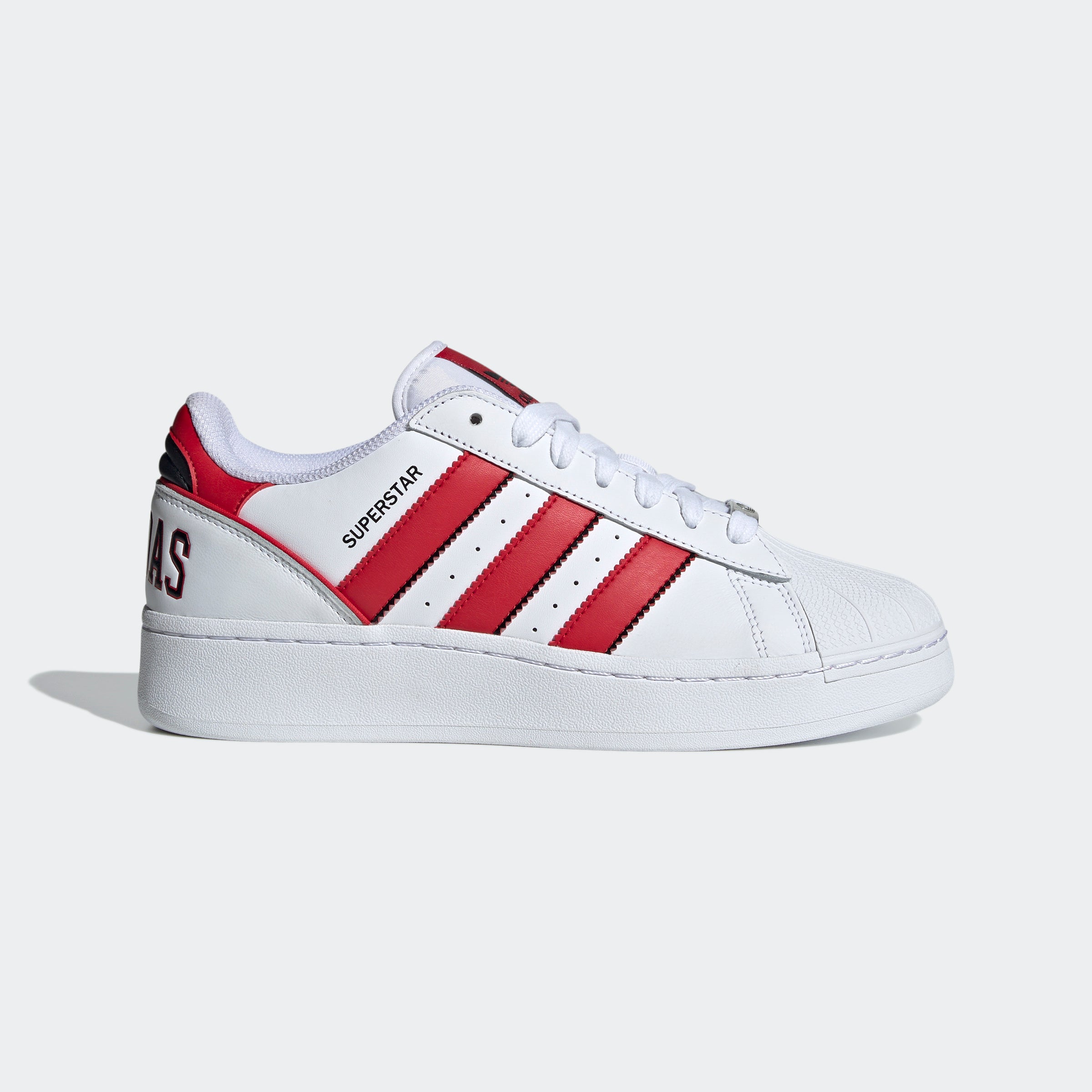Men's adidas Originals Superstar XLG Shoes White Scarlet