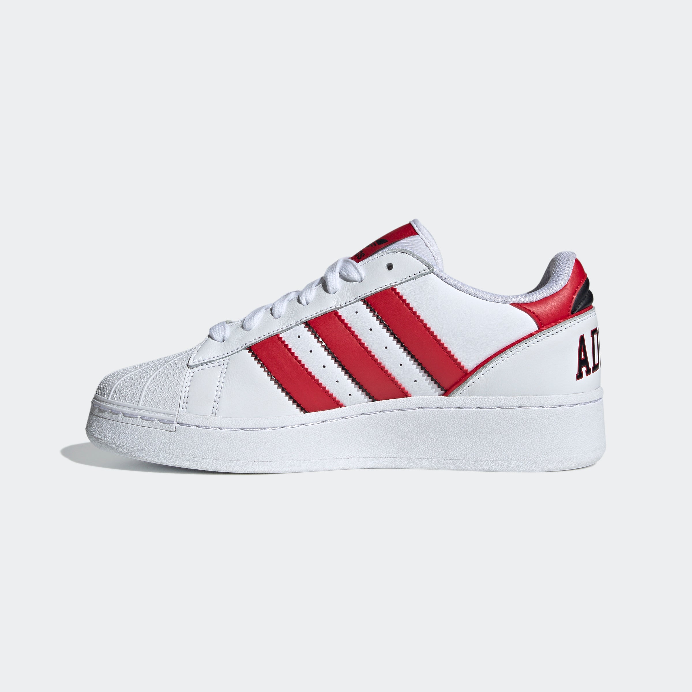Men's adidas Originals Superstar XLG Shoes White Scarlet