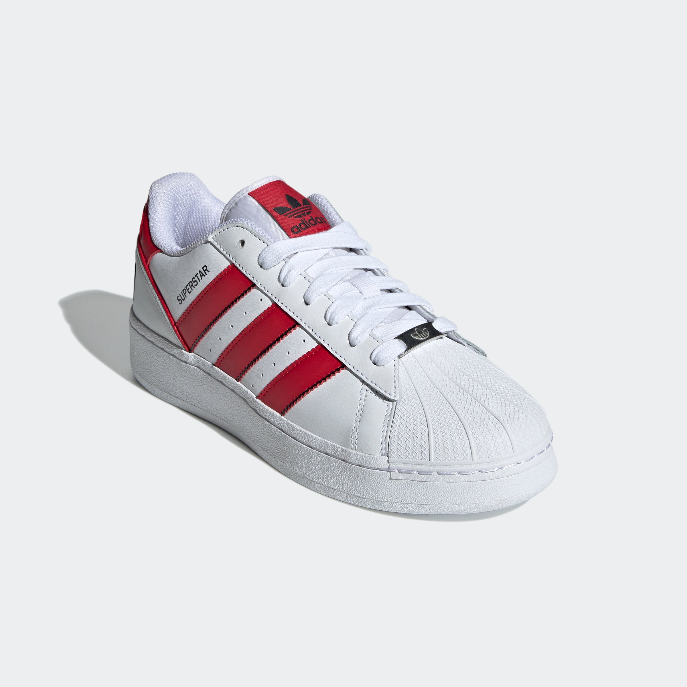 Men's adidas Originals Superstar XLG Shoes White Scarlet
