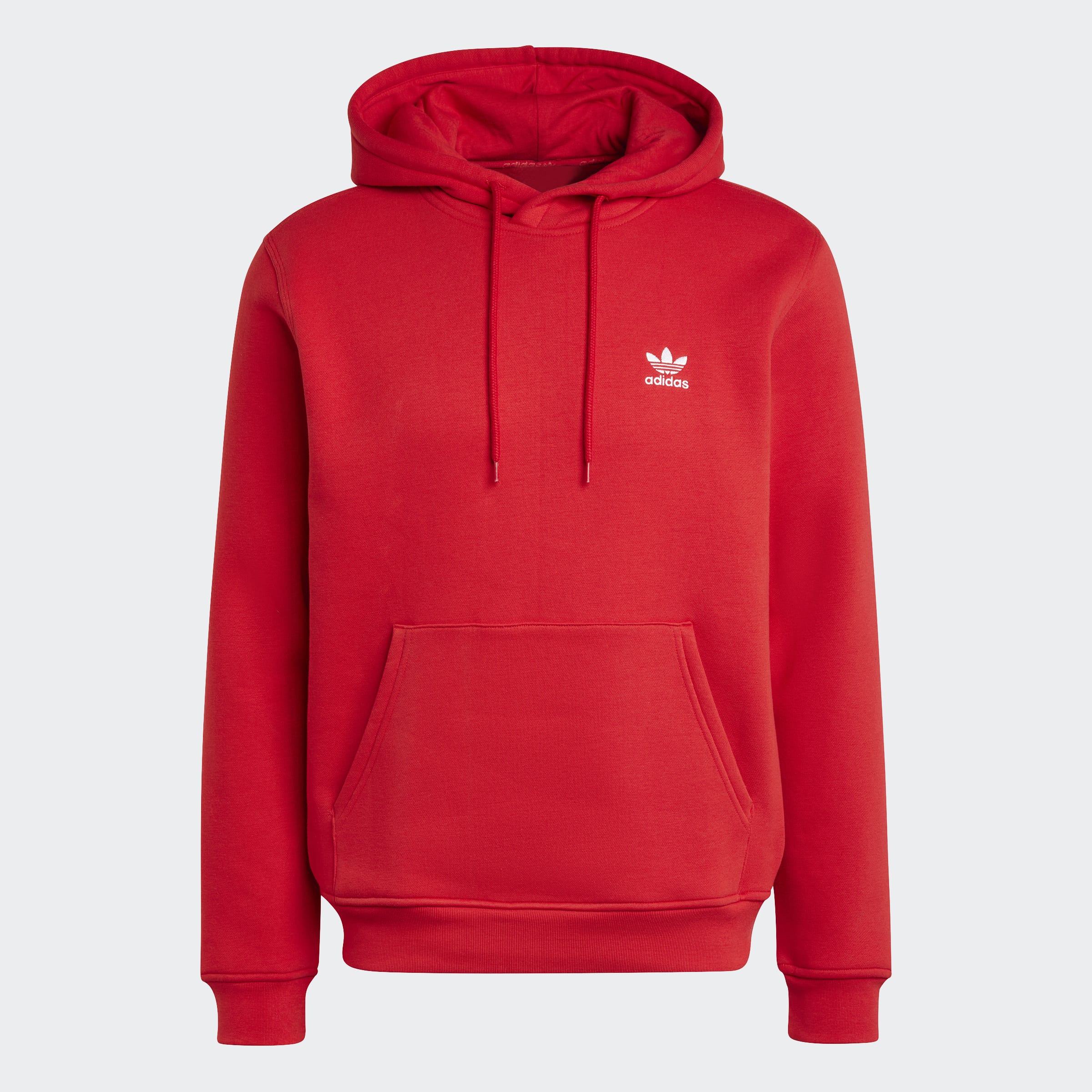 Men's adidas Originals Trefoil Essentials Hoodie Better Scarlet