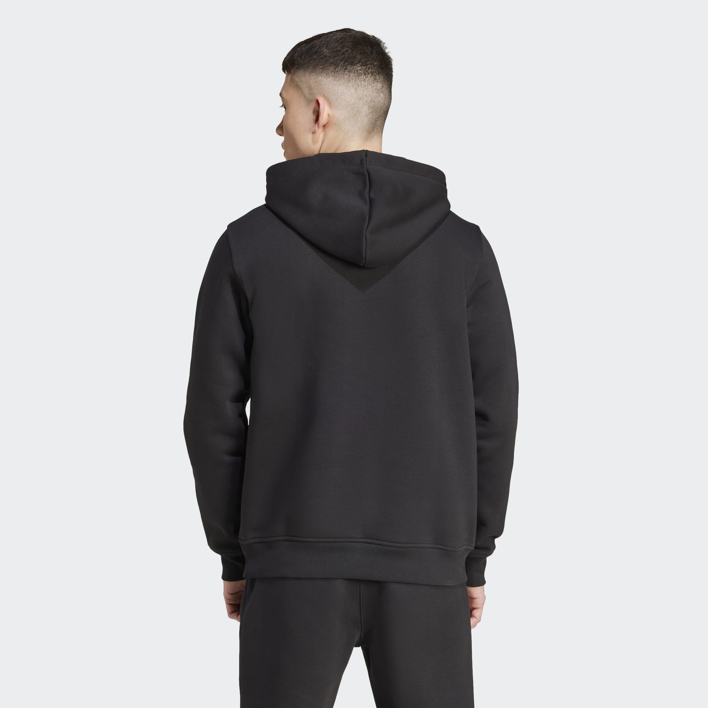 Men's adidas Originals Trefoil Essentials Hoodie Black