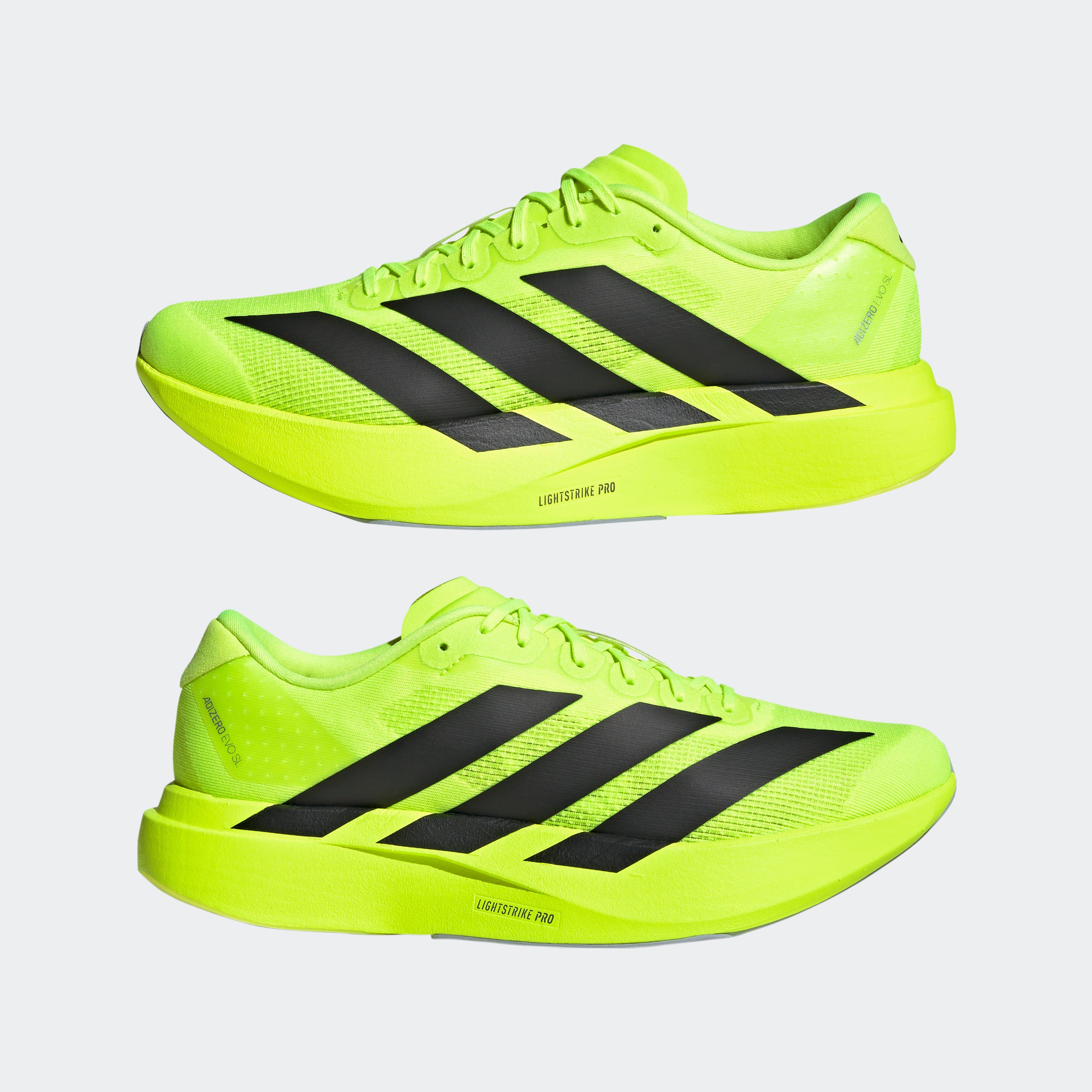 Men's adidas Running Adizero Evo SL Shoes Lucid Lemon / Core Black