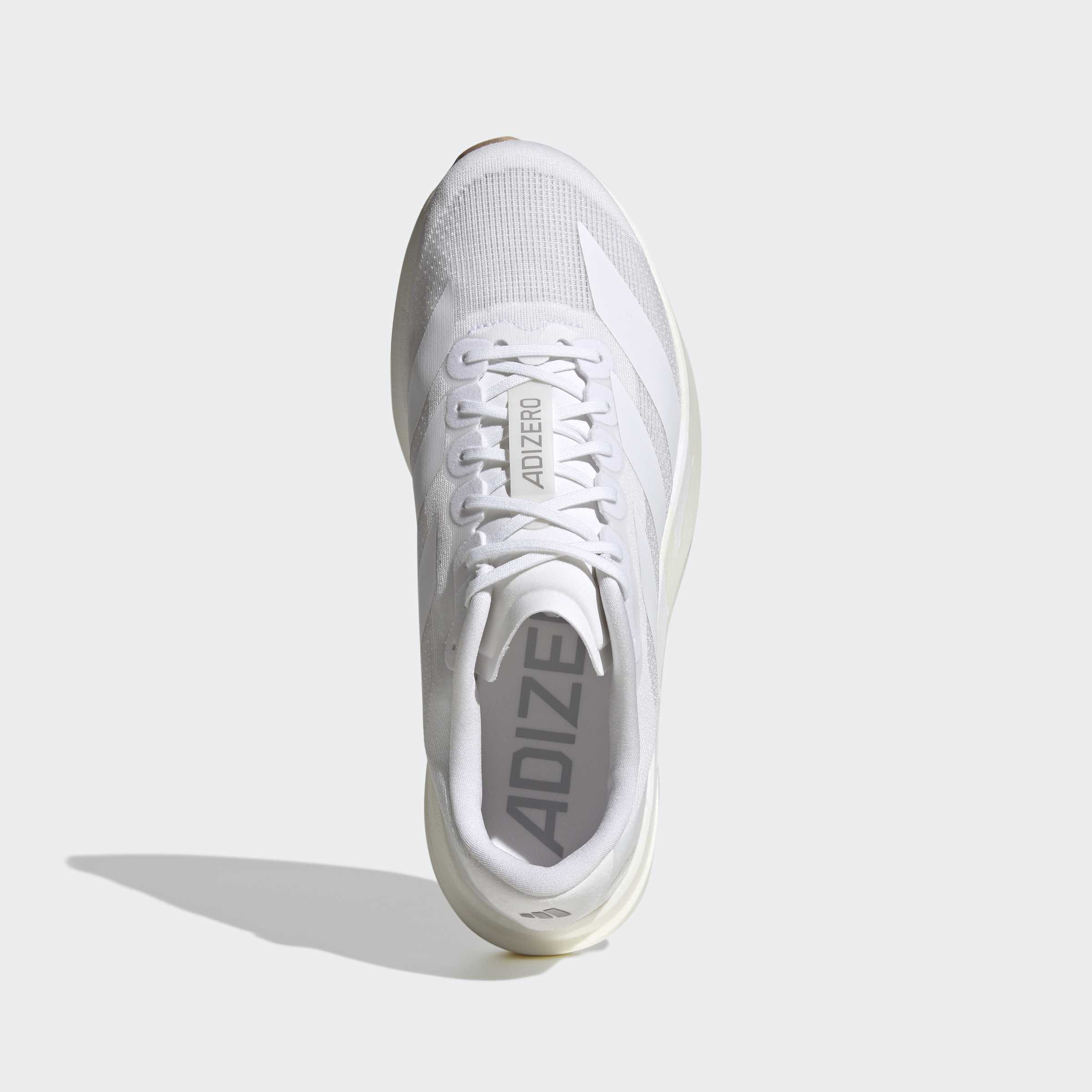 Men's adidas Running Adizero Evo SL Shoes White / Warm Sandstone