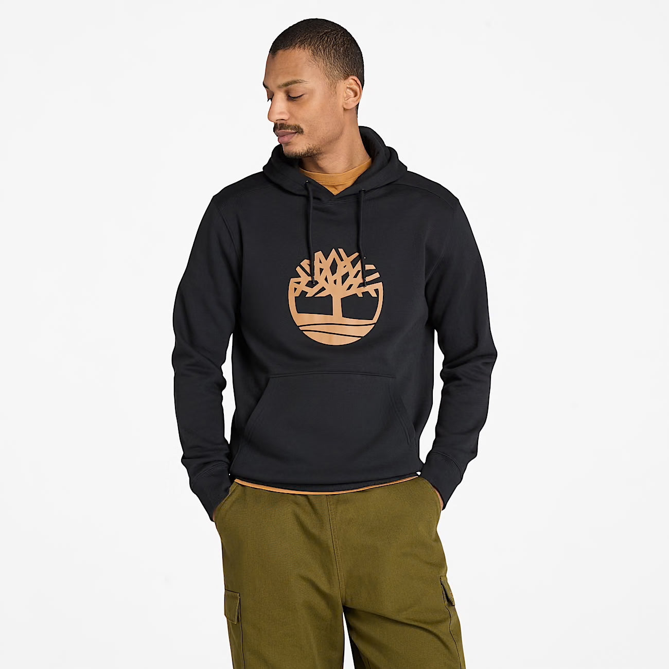 Men's Timberland Tree Logo Hoodie Black