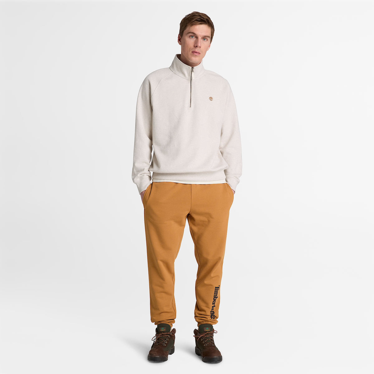 Men's Timberland Northwood Linear Logo Sweatpant Wheat