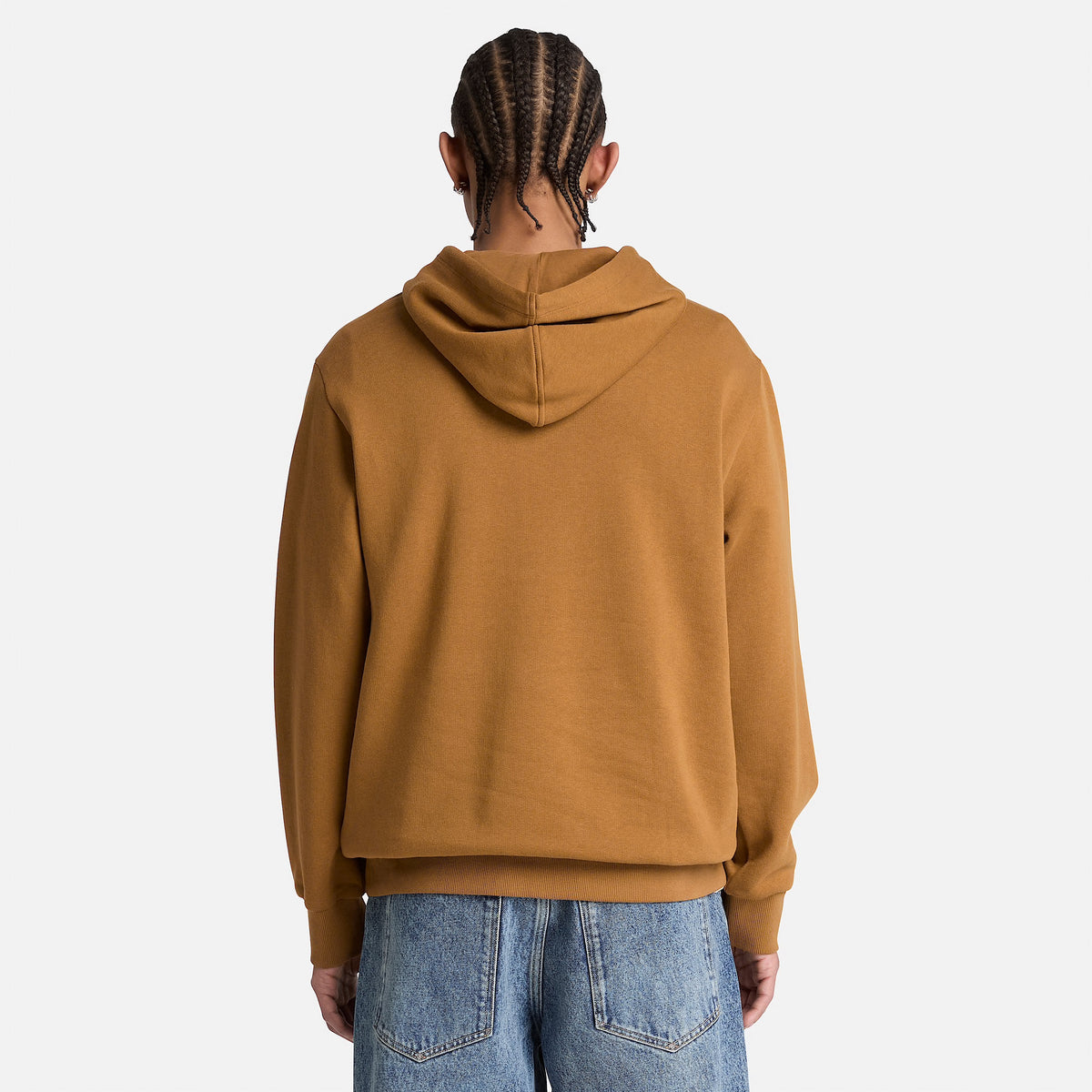 Men's Timberland Wareham Tree Logo Patch Hoodie Dark Wheat