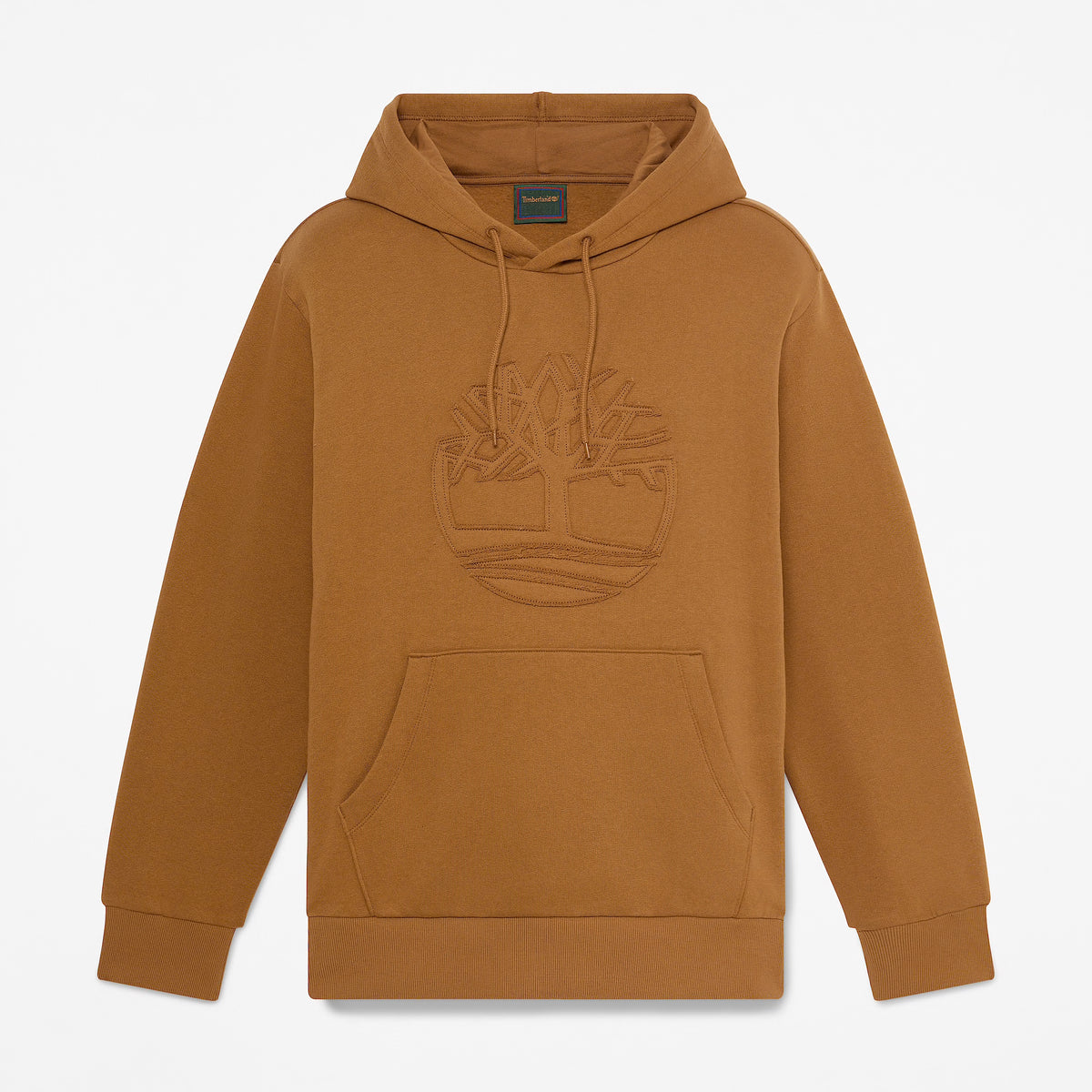 Men's Timberland Wareham Tree Logo Patch Hoodie Dark Wheat