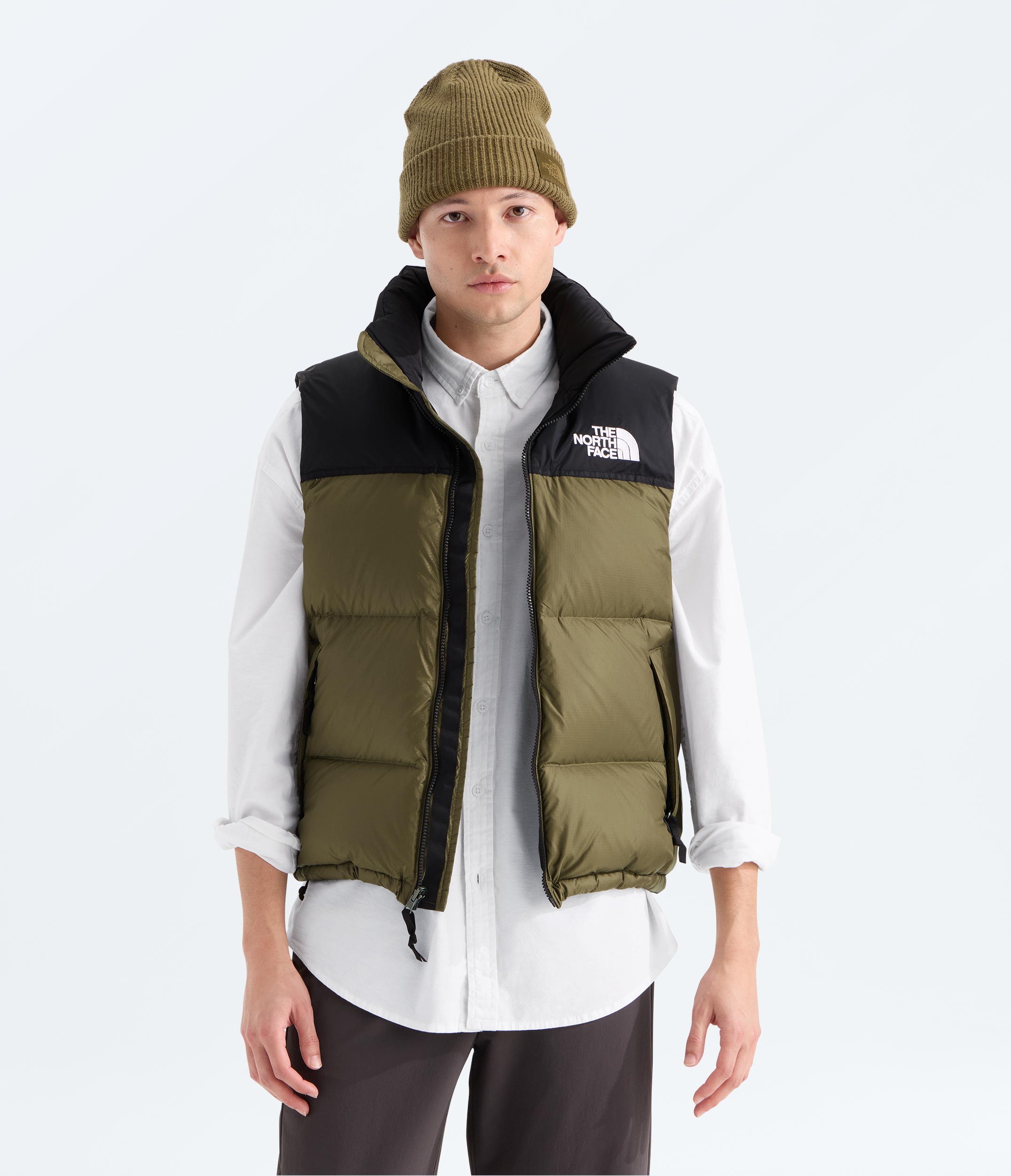 Men's The North Face 1996 Retro Nuptse Vest Caraway Seed/TNF Black