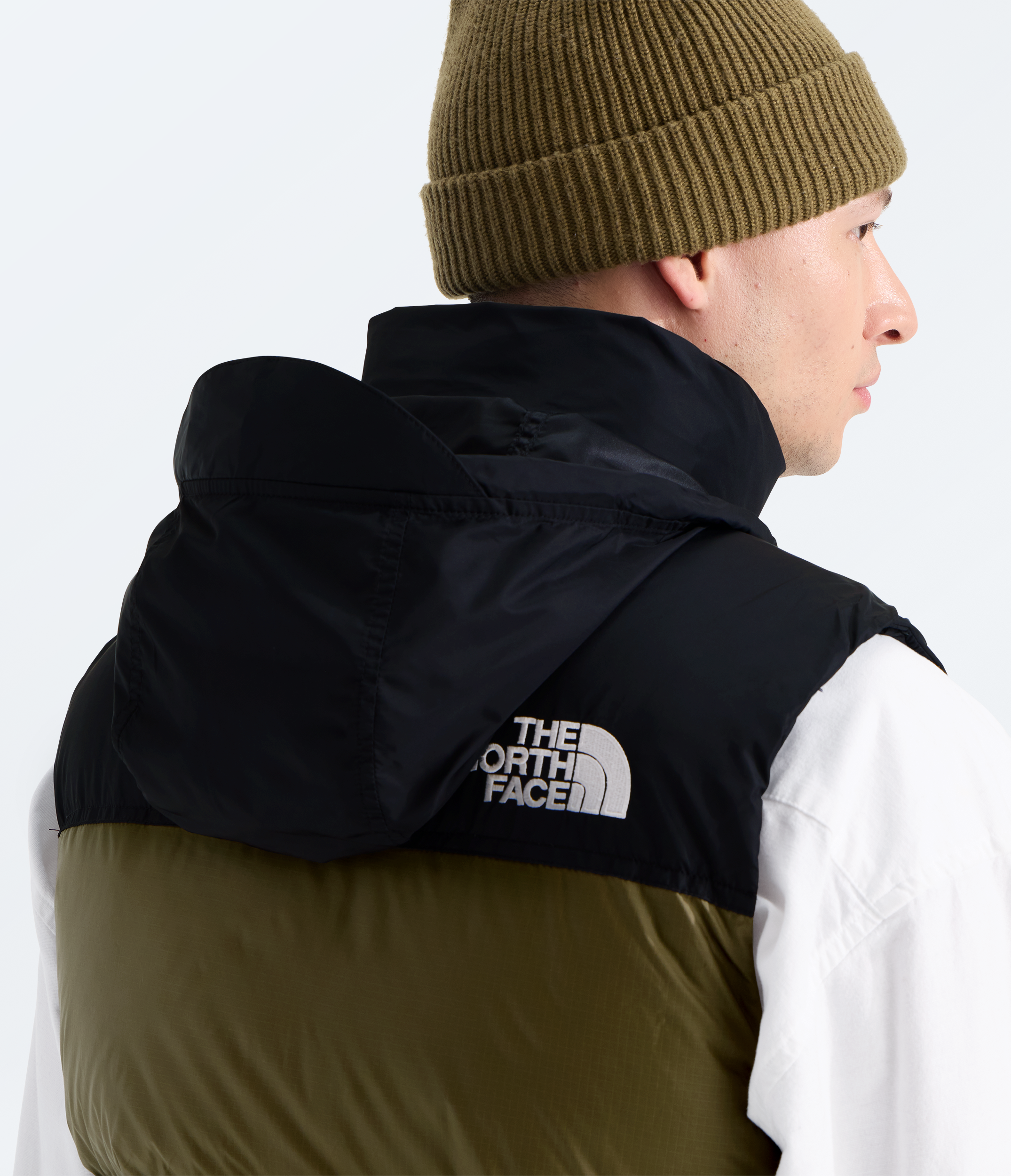 Men's The North Face 1996 Retro Nuptse Vest Caraway Seed/TNF Black
