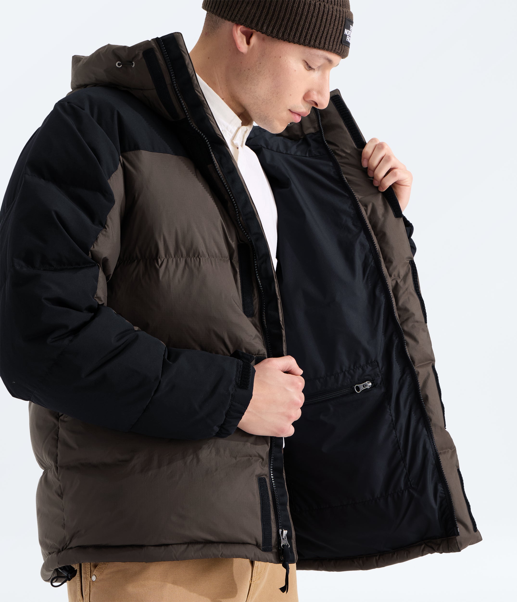 Men's The North Face HMLYN Down Parka Dark Chestnut/Black