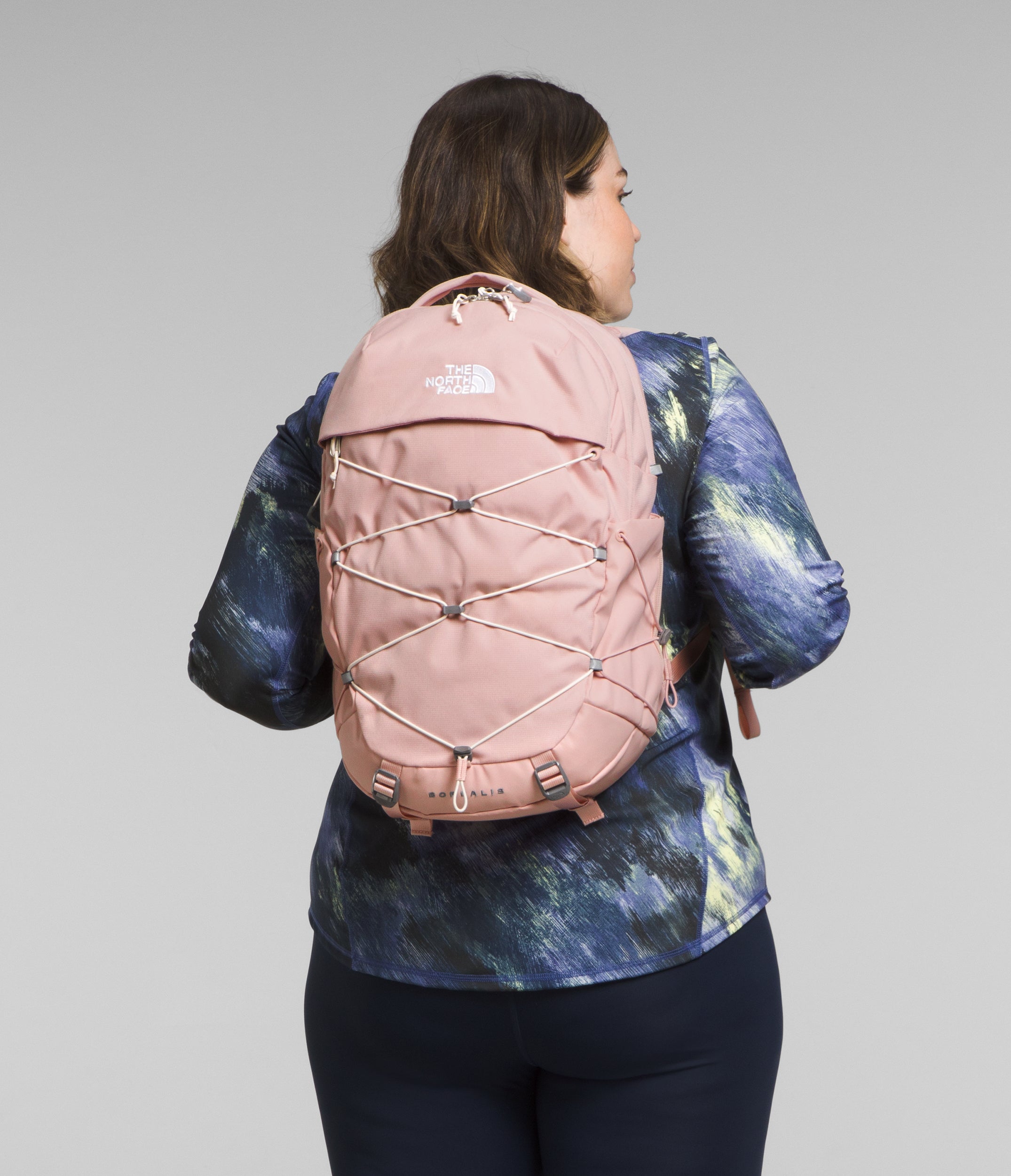 Women's The North Face Borealis Backpack Pink Moss Dark Heather