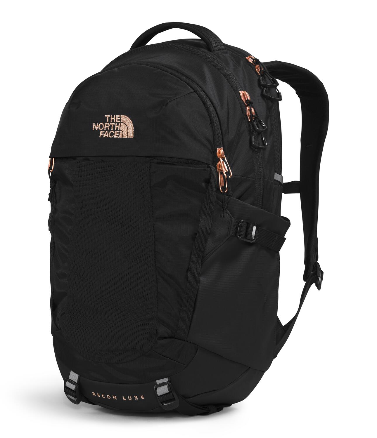 Women's The North Face Recon Luxe Backpack TNF Black / Burnt Coral
