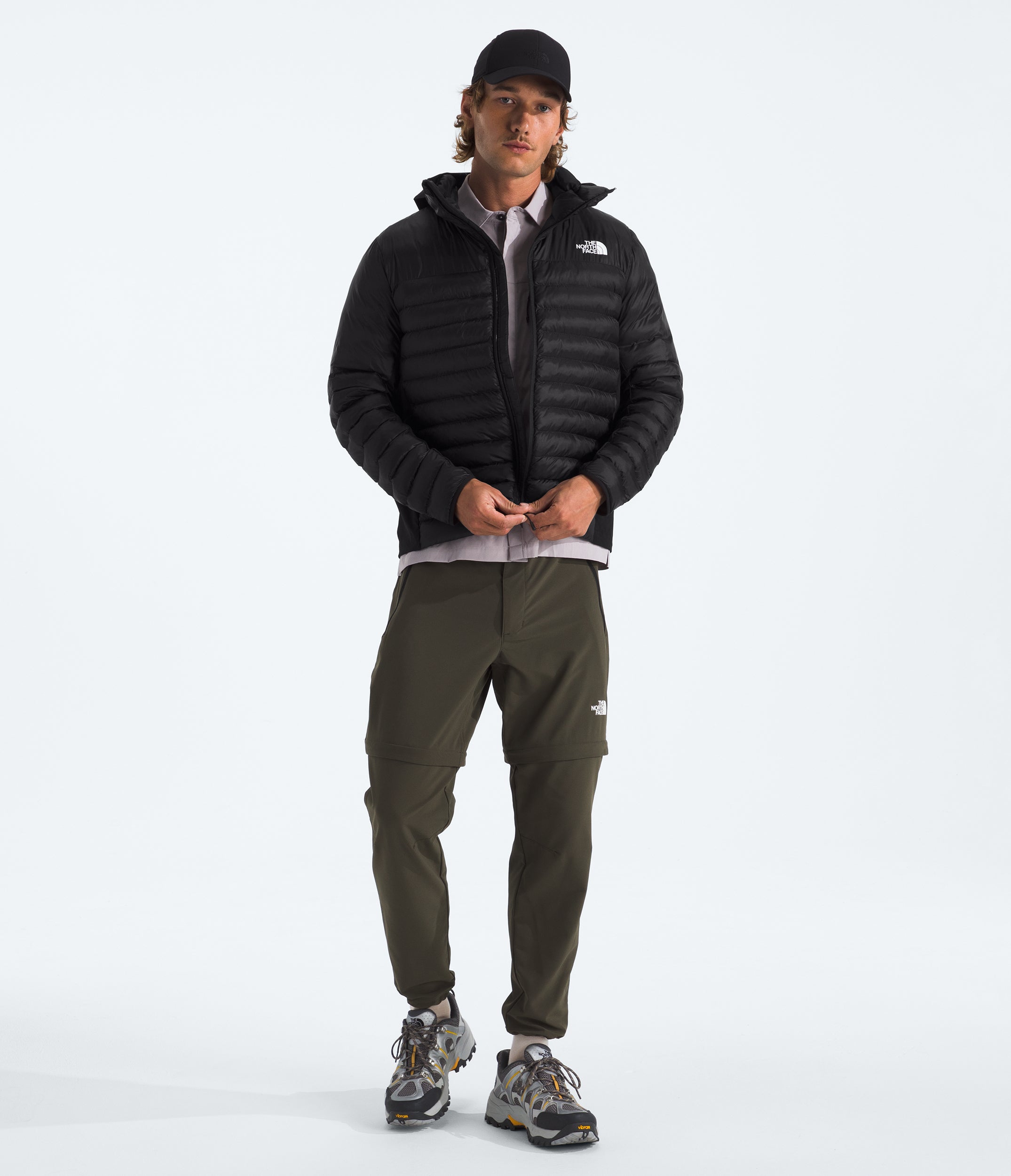 Men's The North Face Terra Peak Hybrid Hoodie Jacket Black