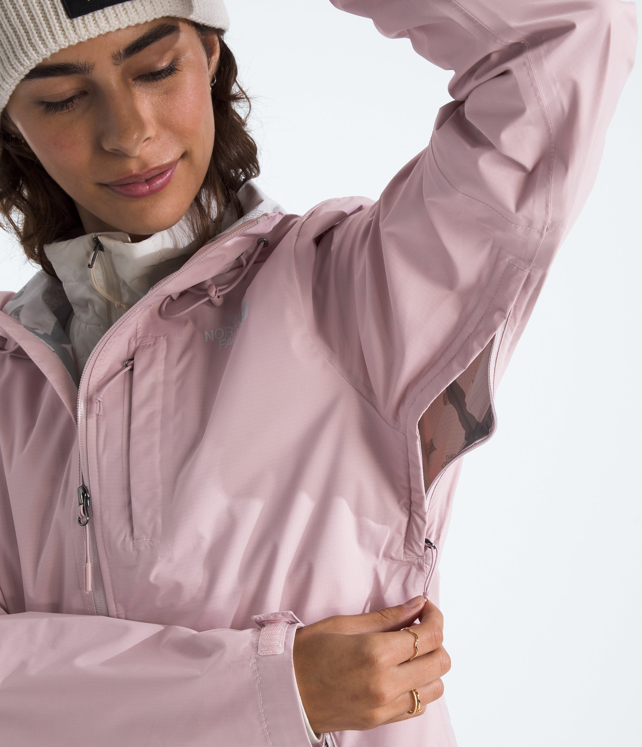 Women's The North Face Alta Vista Rain Jacket Metal Pink
