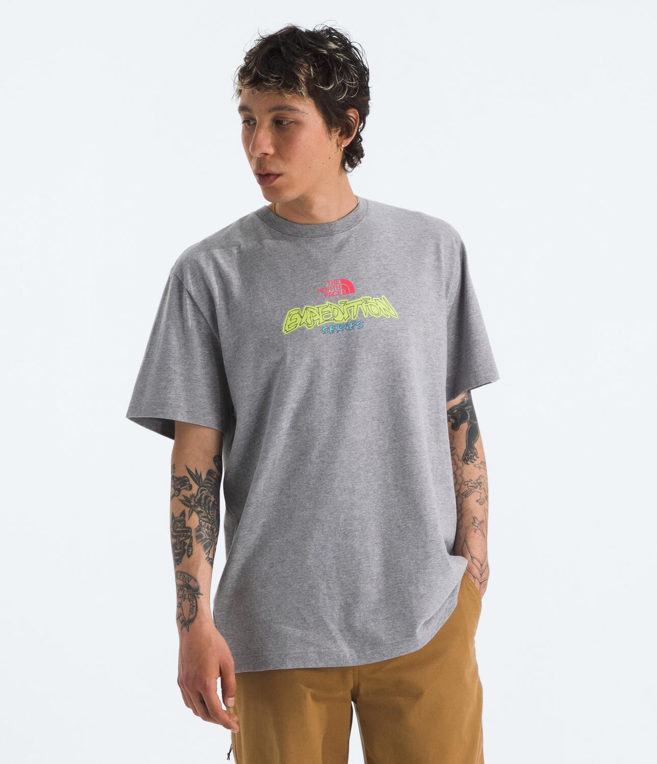 Men's The North Face Essential Expedition Series Tee Grey Heather