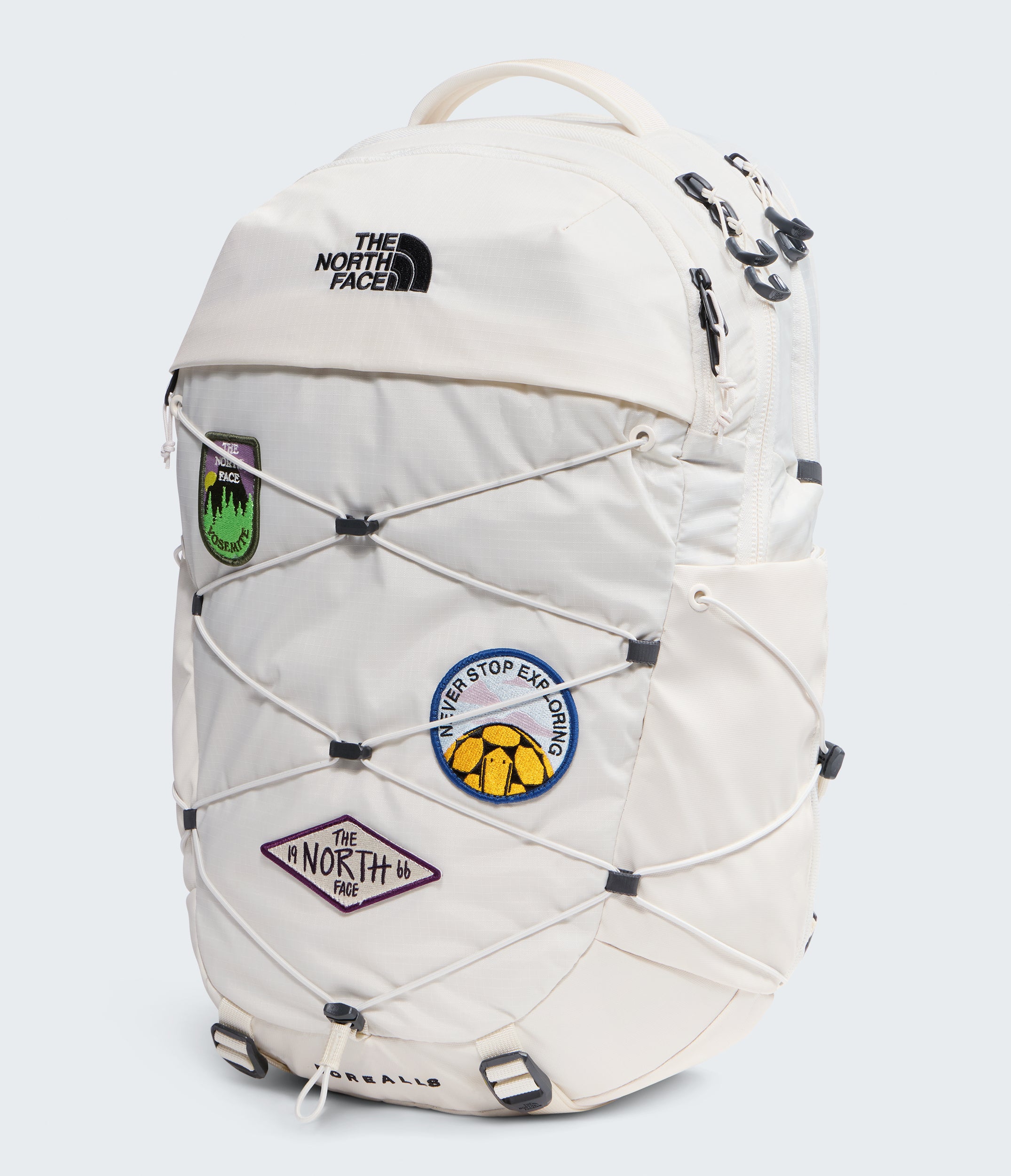 The North Face Borealis Patch Backpack White Dune