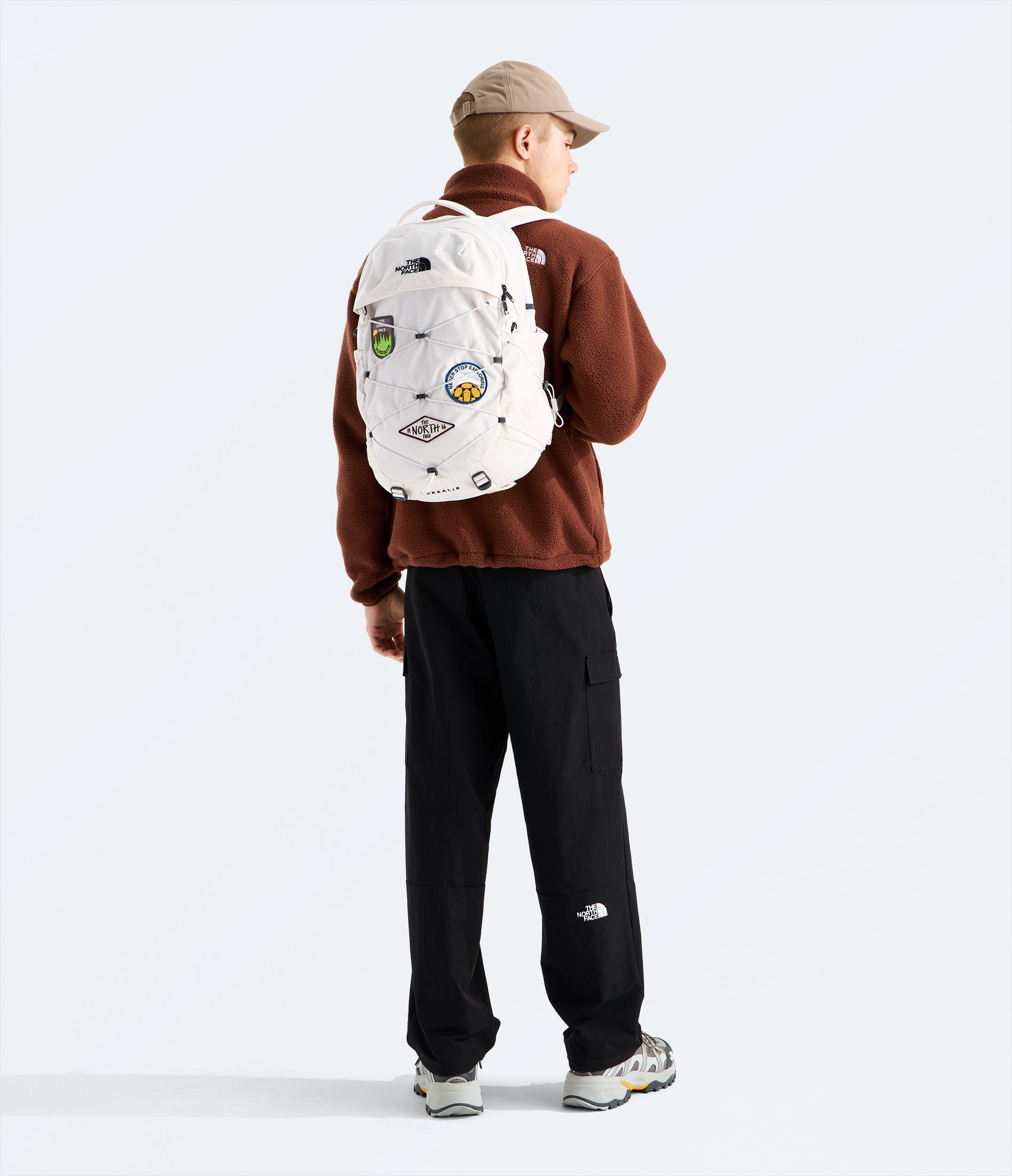 The North Face Borealis Patch Backpack White Dune
