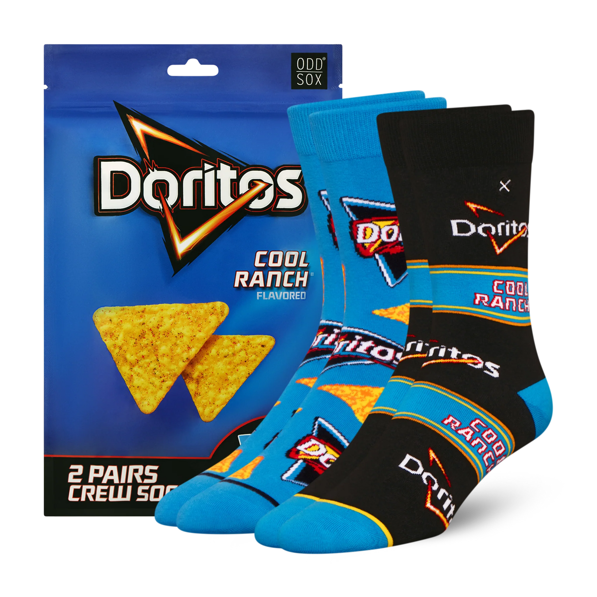 Men’s Odd Sox Oddmart Doritos Cool Ranch Crew Socks 2-Pack