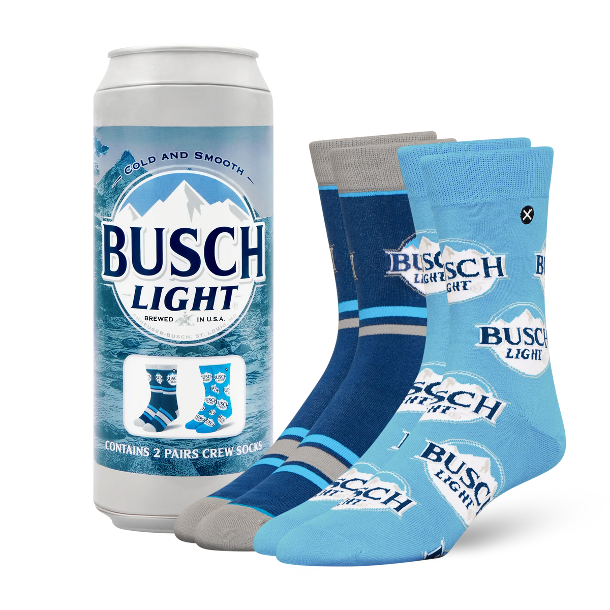 Men’s Odd Sox Oddmart Busch Light Crew Socks 2-Pack