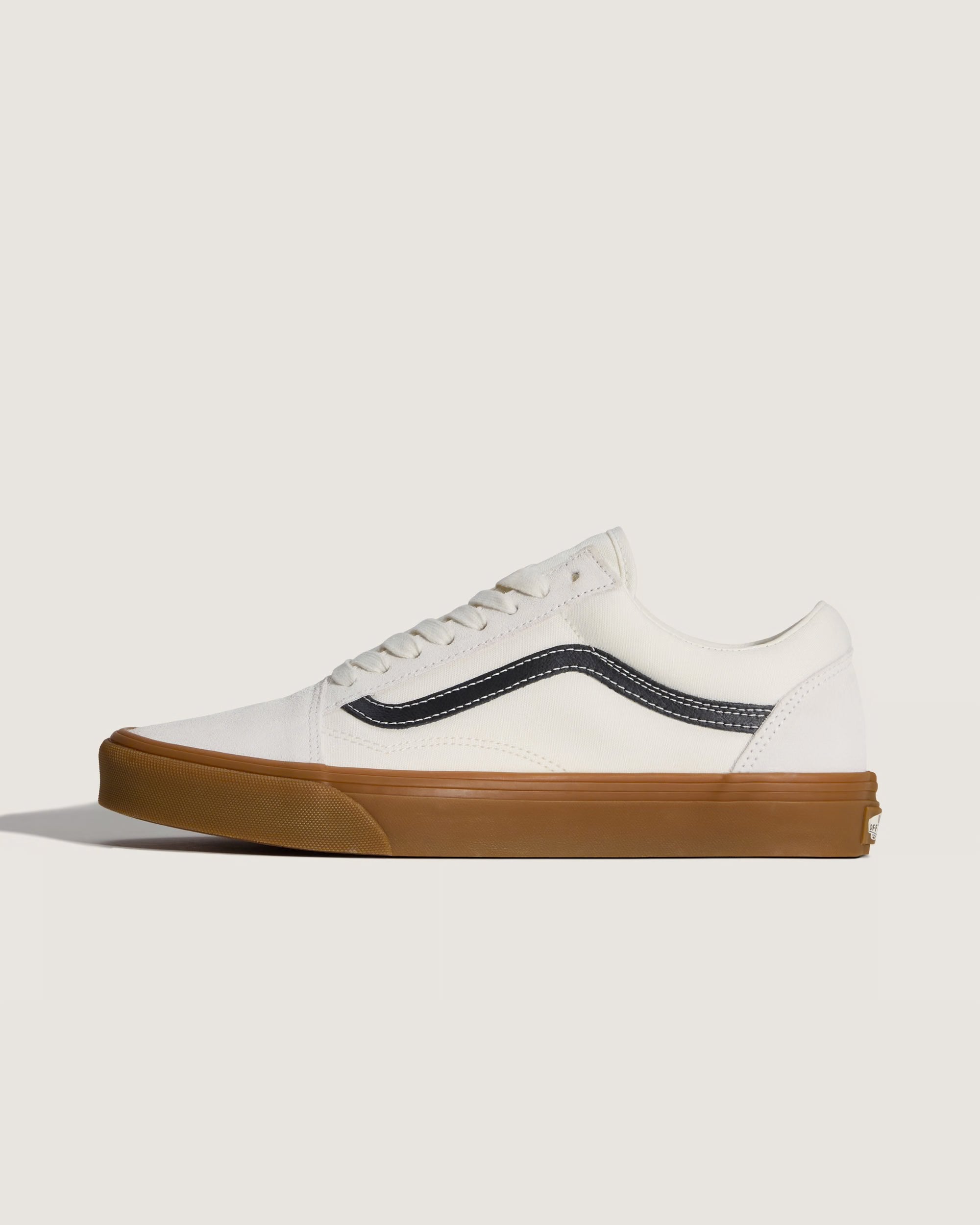 Men's Vans Old Skool Shoes Gum White