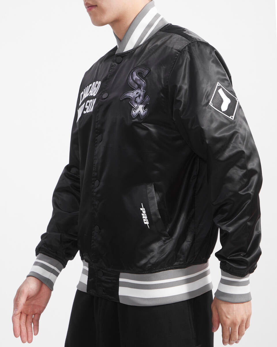 Men’s Pro Standard Chicago White Sox Satin Jacket Black