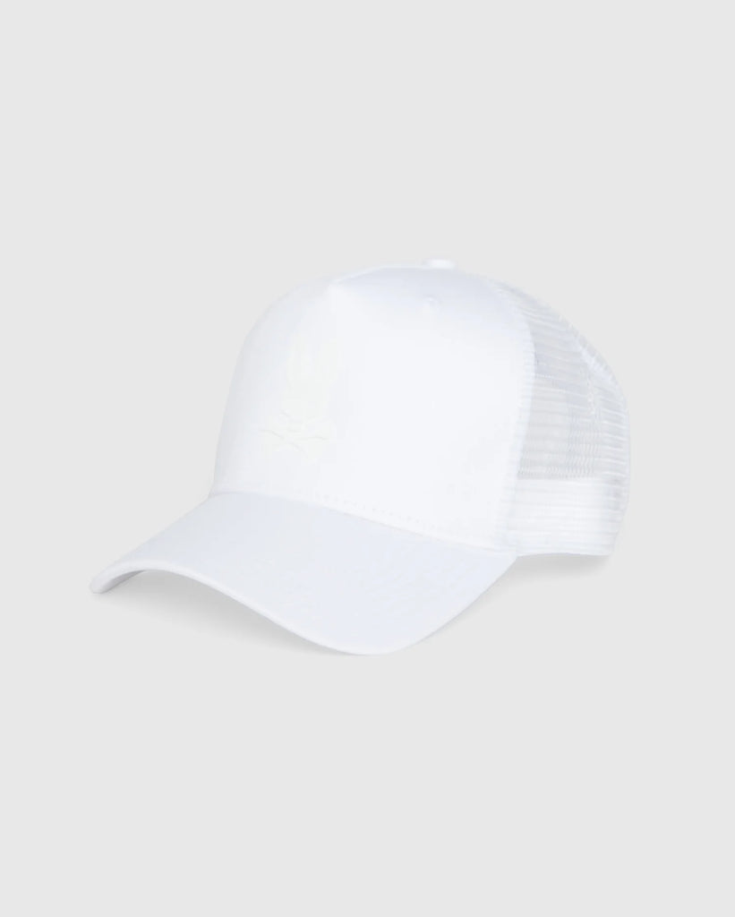 Men's Psycho Bunny Damon Trucker Cap White