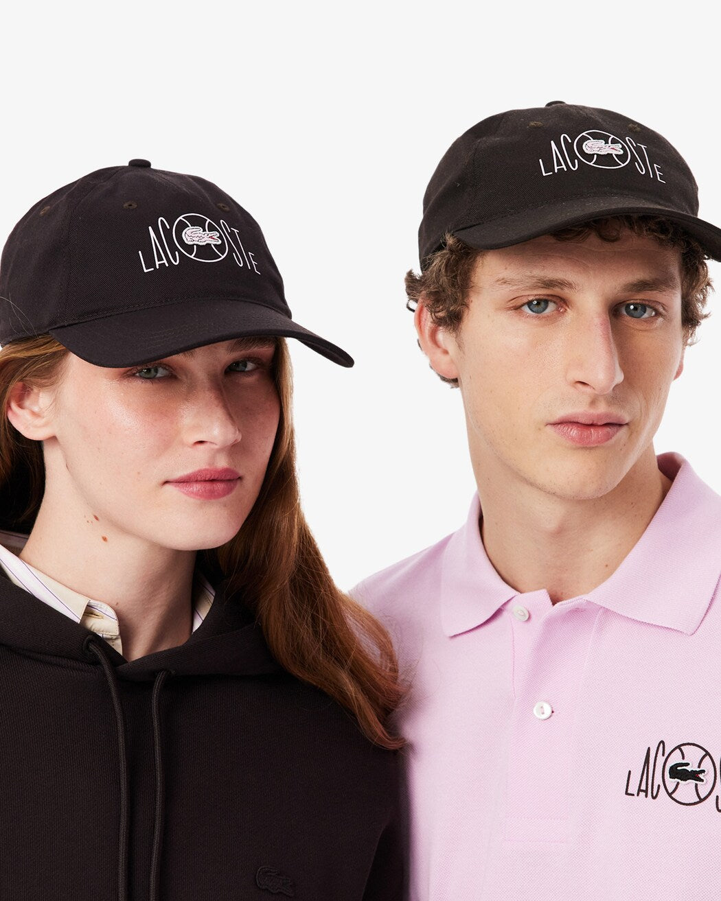 Lacoste Printed Cotton Twill Cap Brown