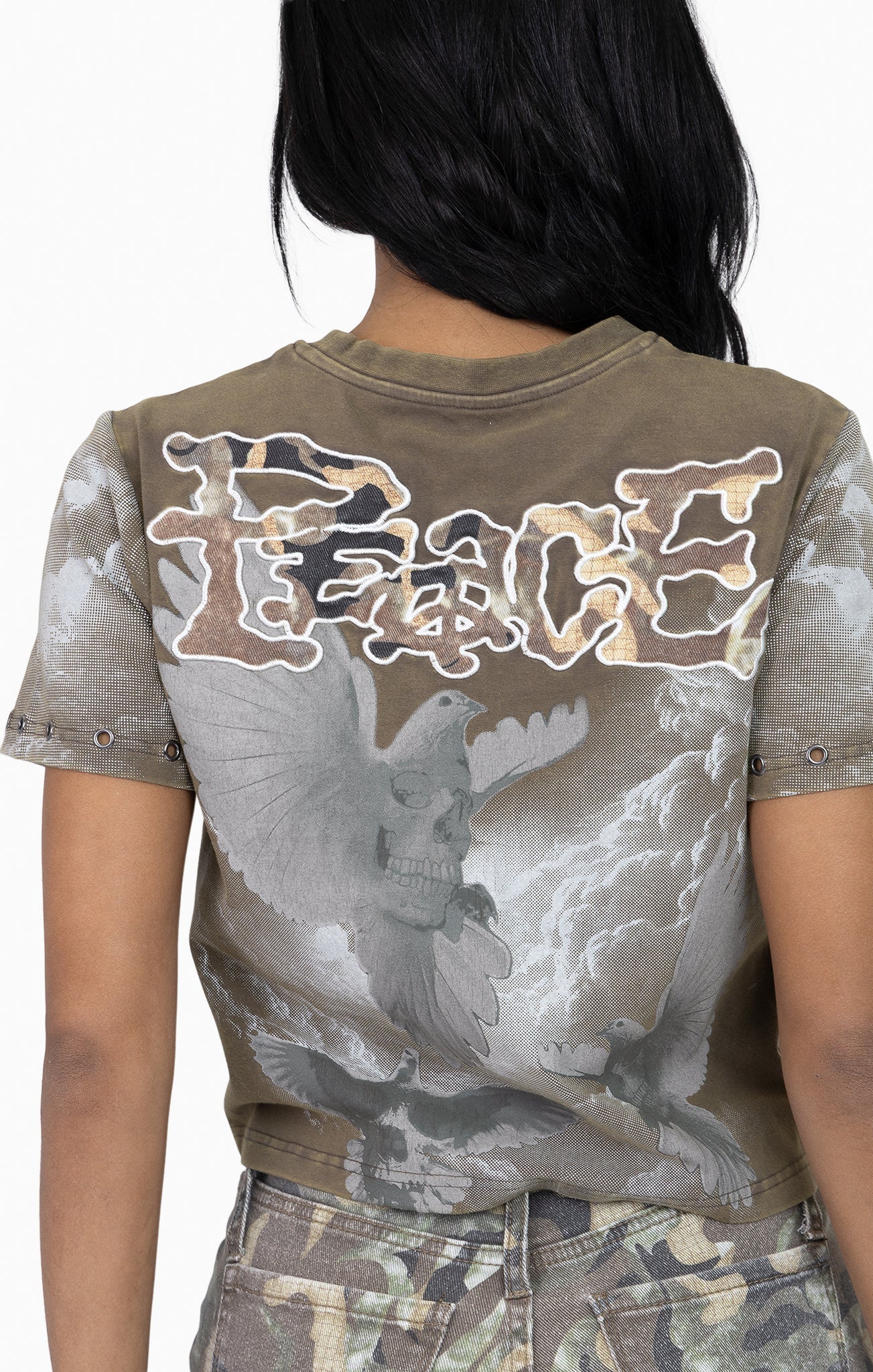 Women's Smoke Rise Twill Patch Printed Tee Canteen