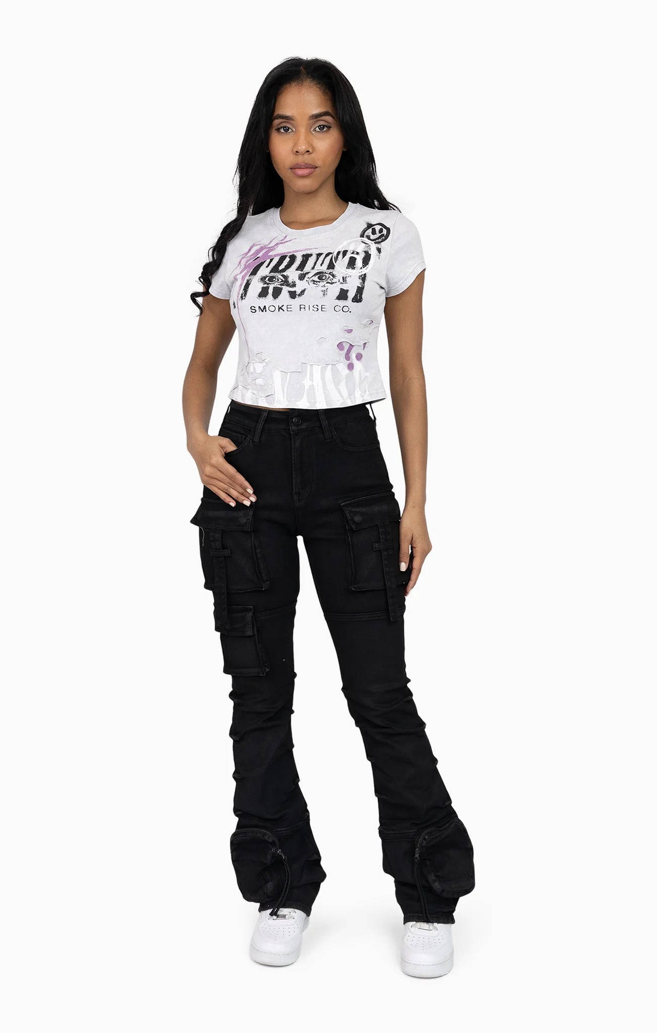 Women's Smoke Rise Faux Double Layered Tee Microchip