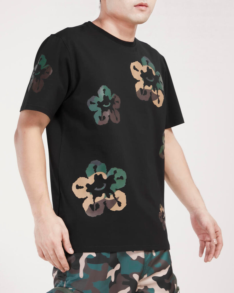 Men’s Roku Studio Camo Tear Drip Tee Black