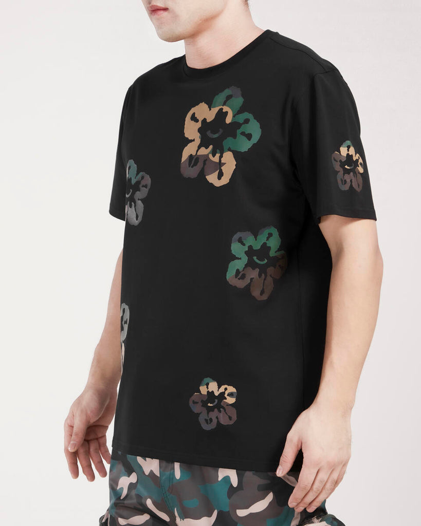 Men’s Roku Studio Camo Tear Drip Tee Black