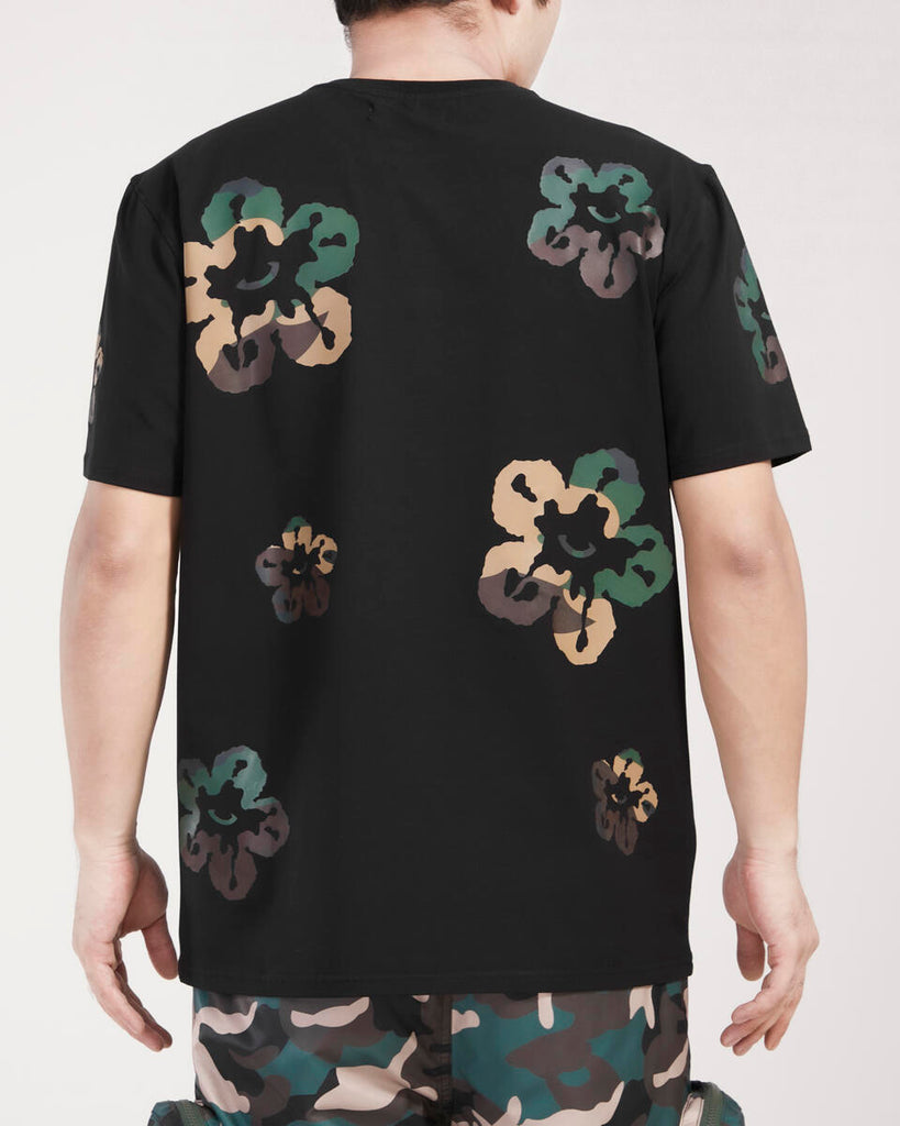 Men’s Roku Studio Camo Tear Drip Tee Black