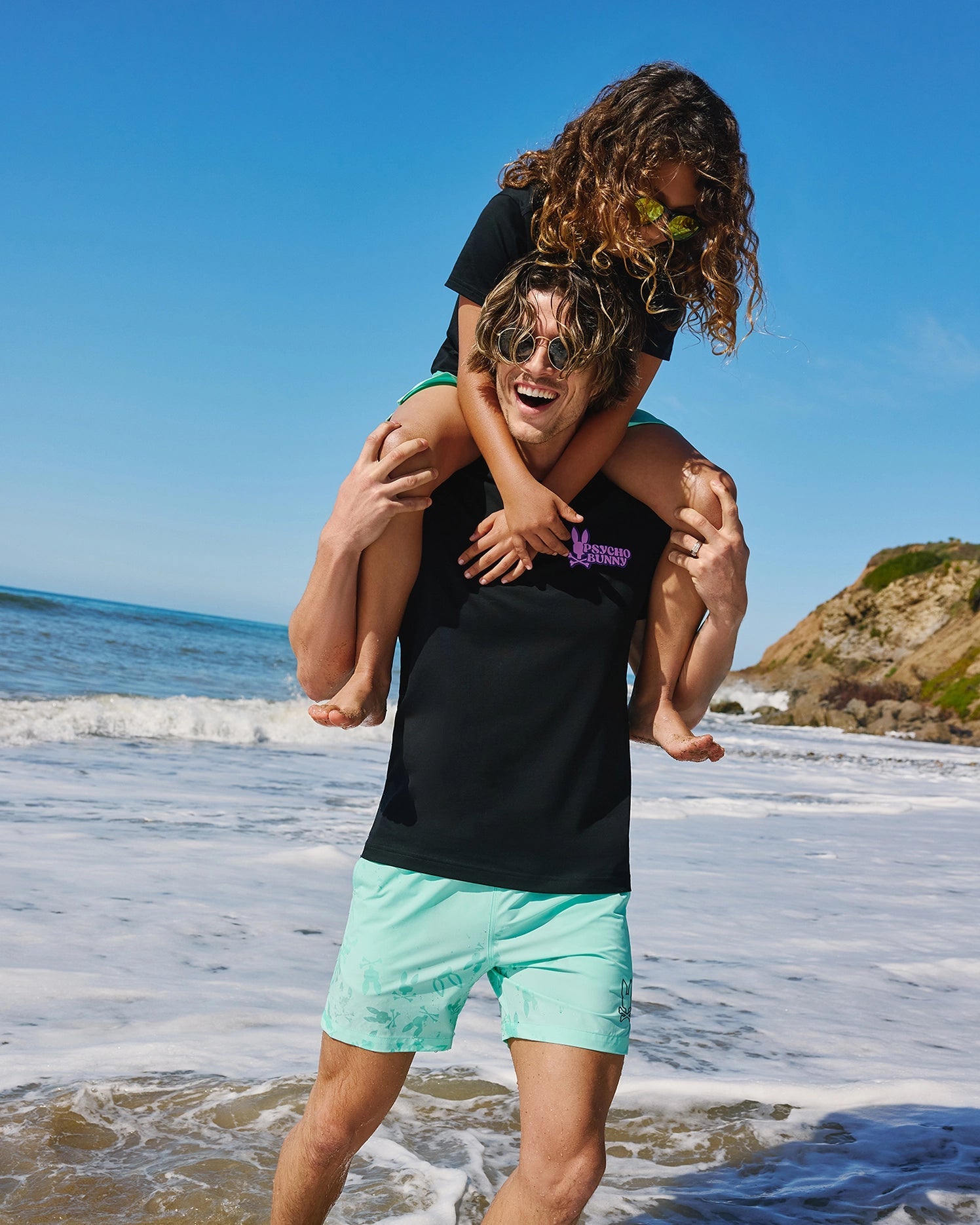 Men's Psycho Bunny Redland Graphic Tee Black