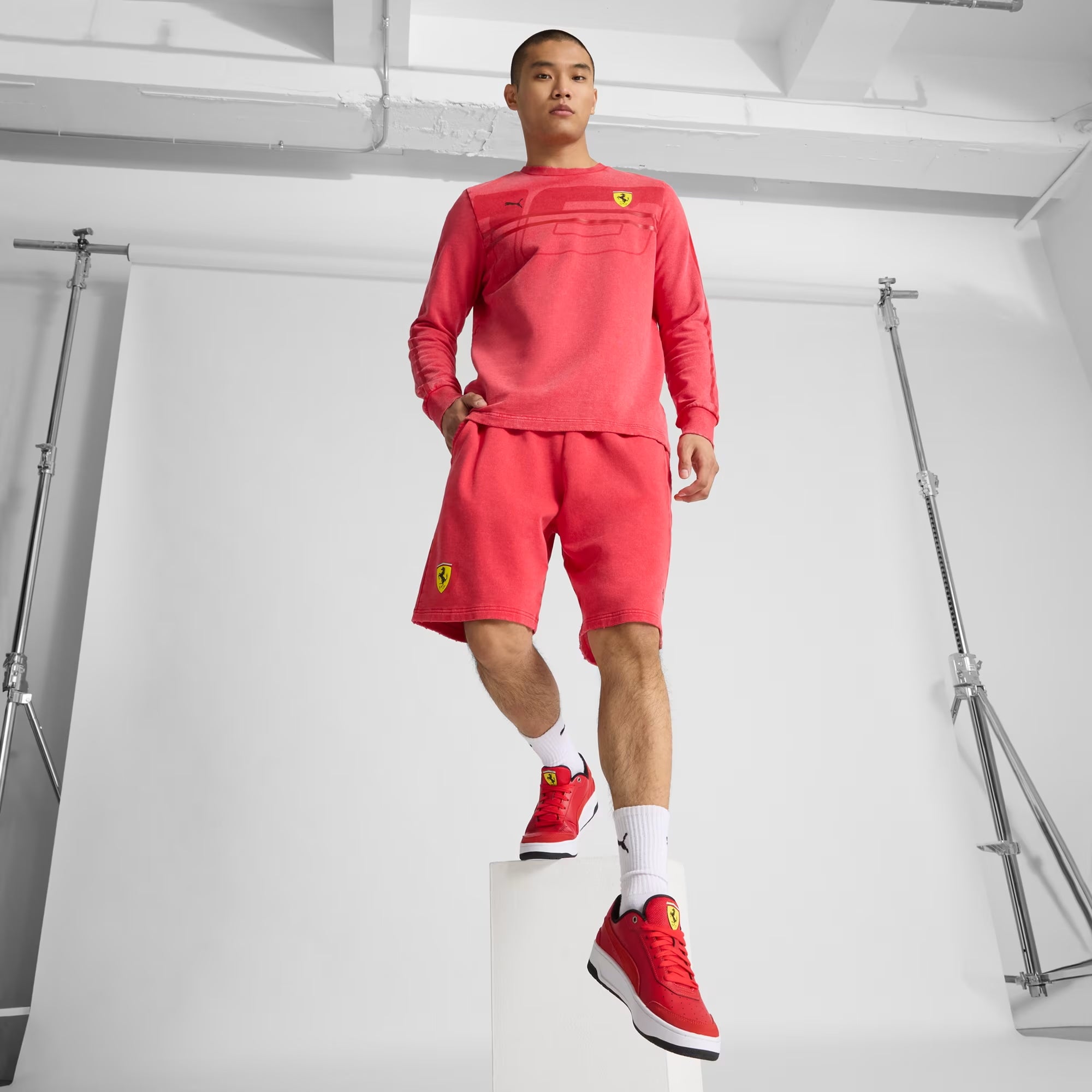 Men's PUMA Scuderia Ferrari CA Match Rosso Corsa / Black