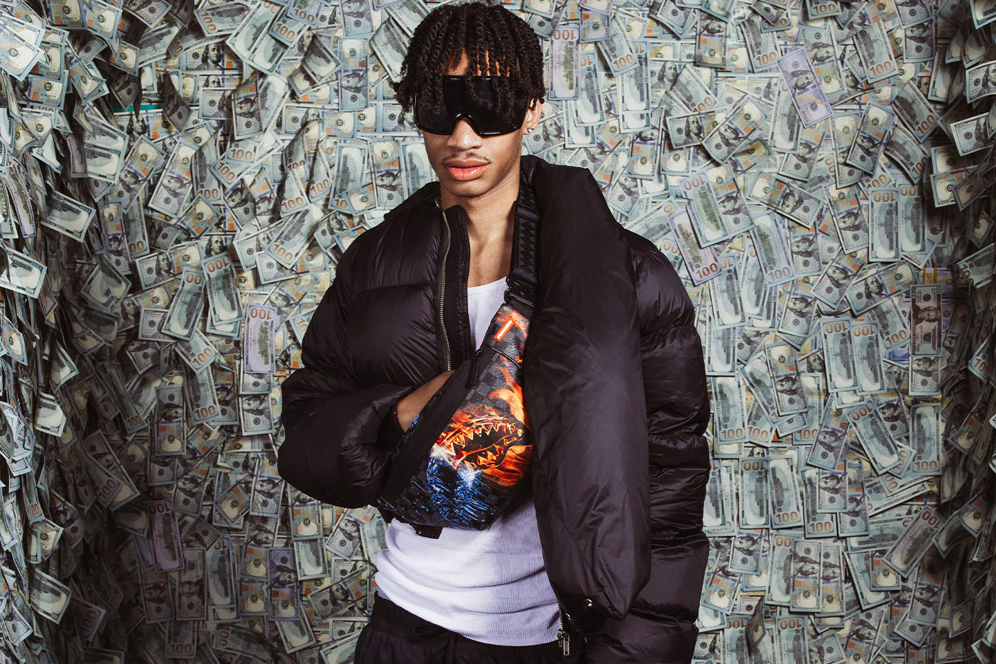 Sprayground Cold Heat Backpack Keychain