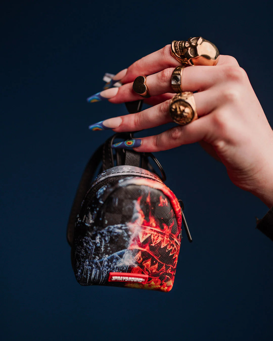 Sprayground Cold Heat Backpack Keychain